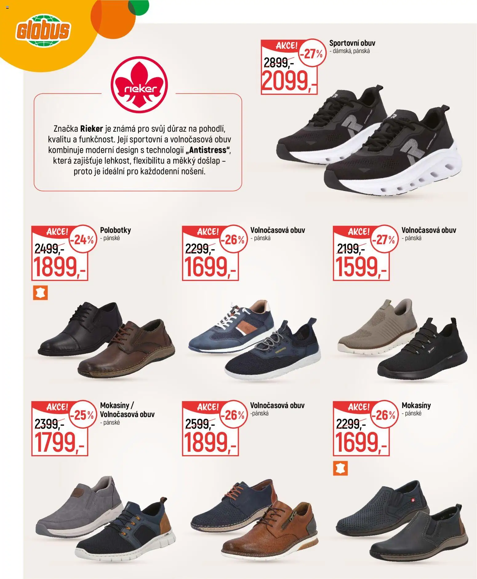 Globus leták - Jaro 2026 od 04.03.2026 | Strana: 18 | Produkty: Globus, Polobotky, Mokasíny, Obuv