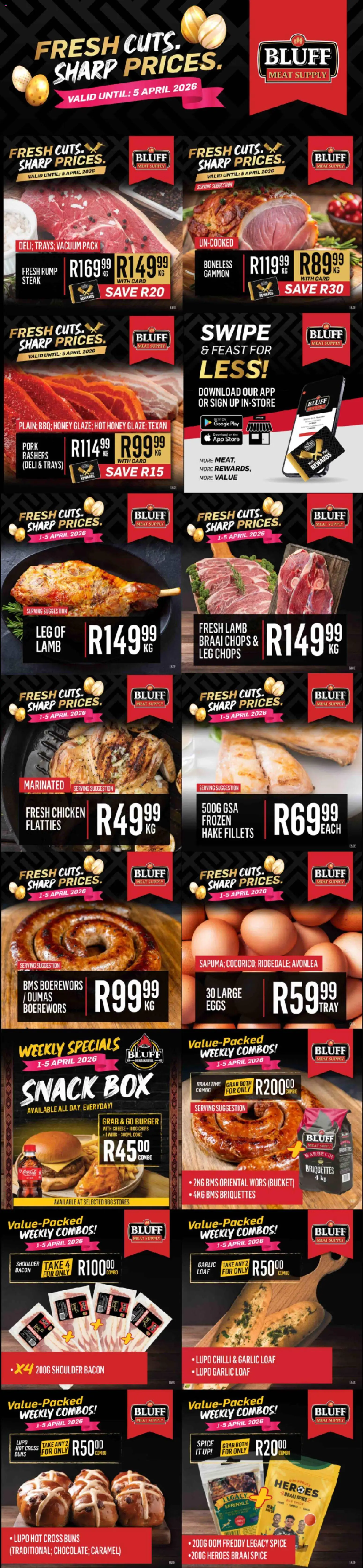 New Bluff Meat Supply catalogue – valid from 01.04.2026 | Page: 1