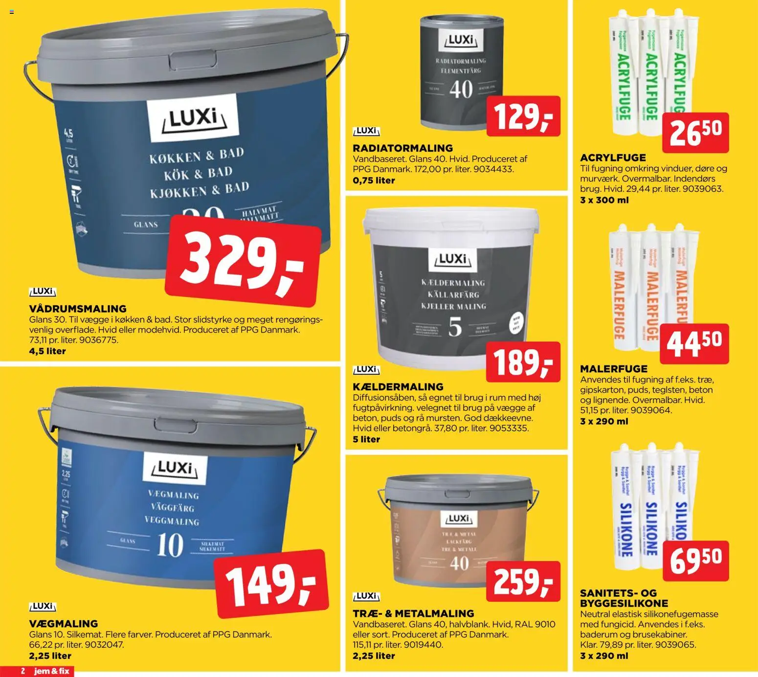 Jem & fix tilbudsavis – gyldig fra 01.02.2026 | Side: 2 | Produkter: Maling, Bad