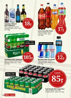 Dagli'Brugsen - Tilbudsavis gyldig fra 16.01.2026 | Side: 16 | Produkter: Øl, Fanta, Pepsi, Pepsi Max