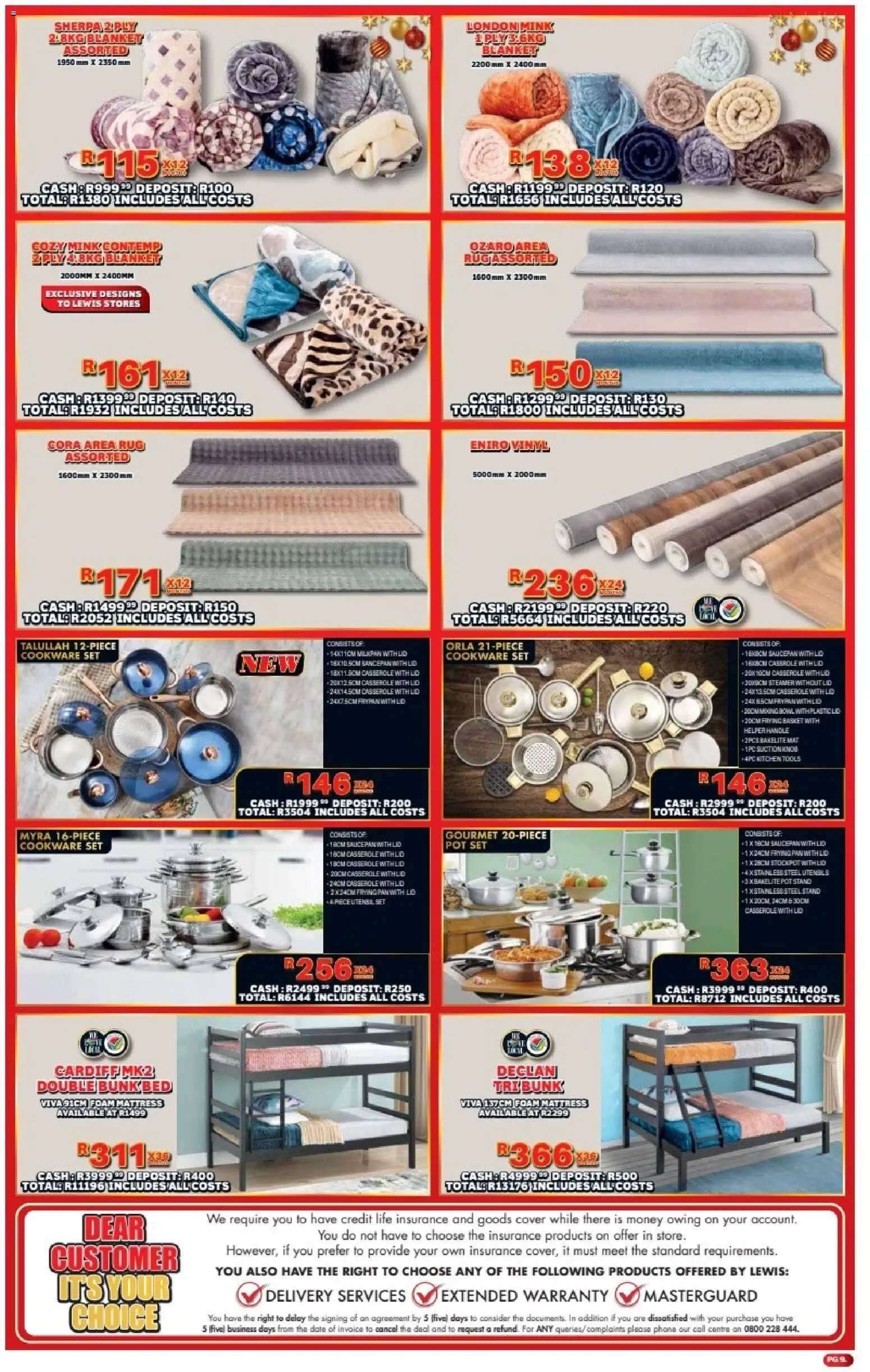 New Lewis Stores catalogue – valid from 08.12.2025 | Page: 9 | Products: Cover, Phone, Cookware, Foam
