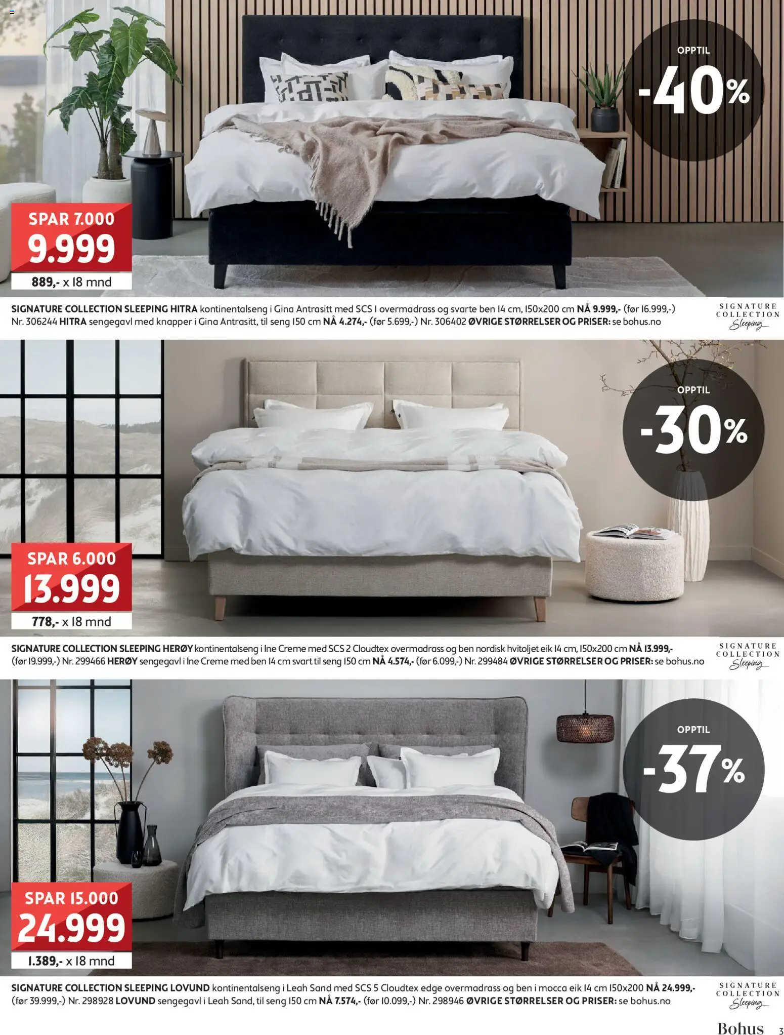 {H1} | Side: 3 | Produkter: Overmadrass, Kontinentalseng, Seng, Sengegavl