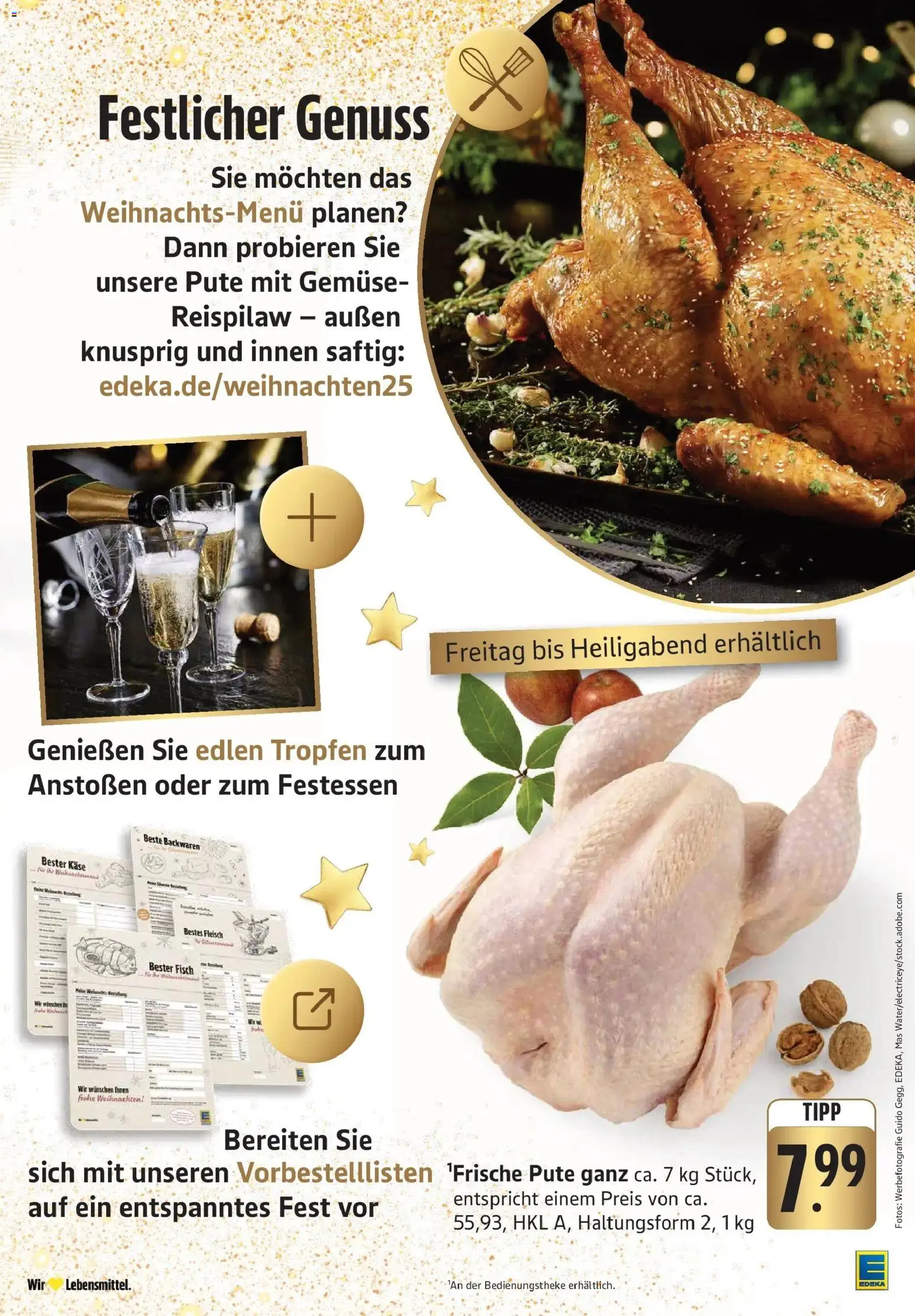 Edeka prospekt Mengen	 – gültig ab 15.12.2025 | Seite: 9 | Produkte: Pute, Käse, Gemüse, Fleisch