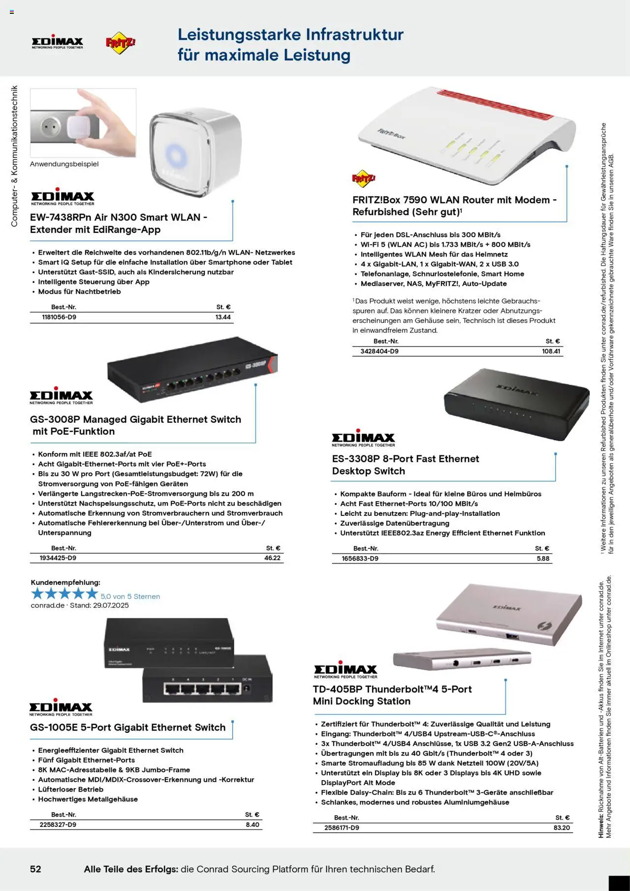 Conrad - Markenkatalog - gültig ab dem 25.08.2025 | Seite: 54 | Produkte: Energy, Netzteil, Docking station, Tablet