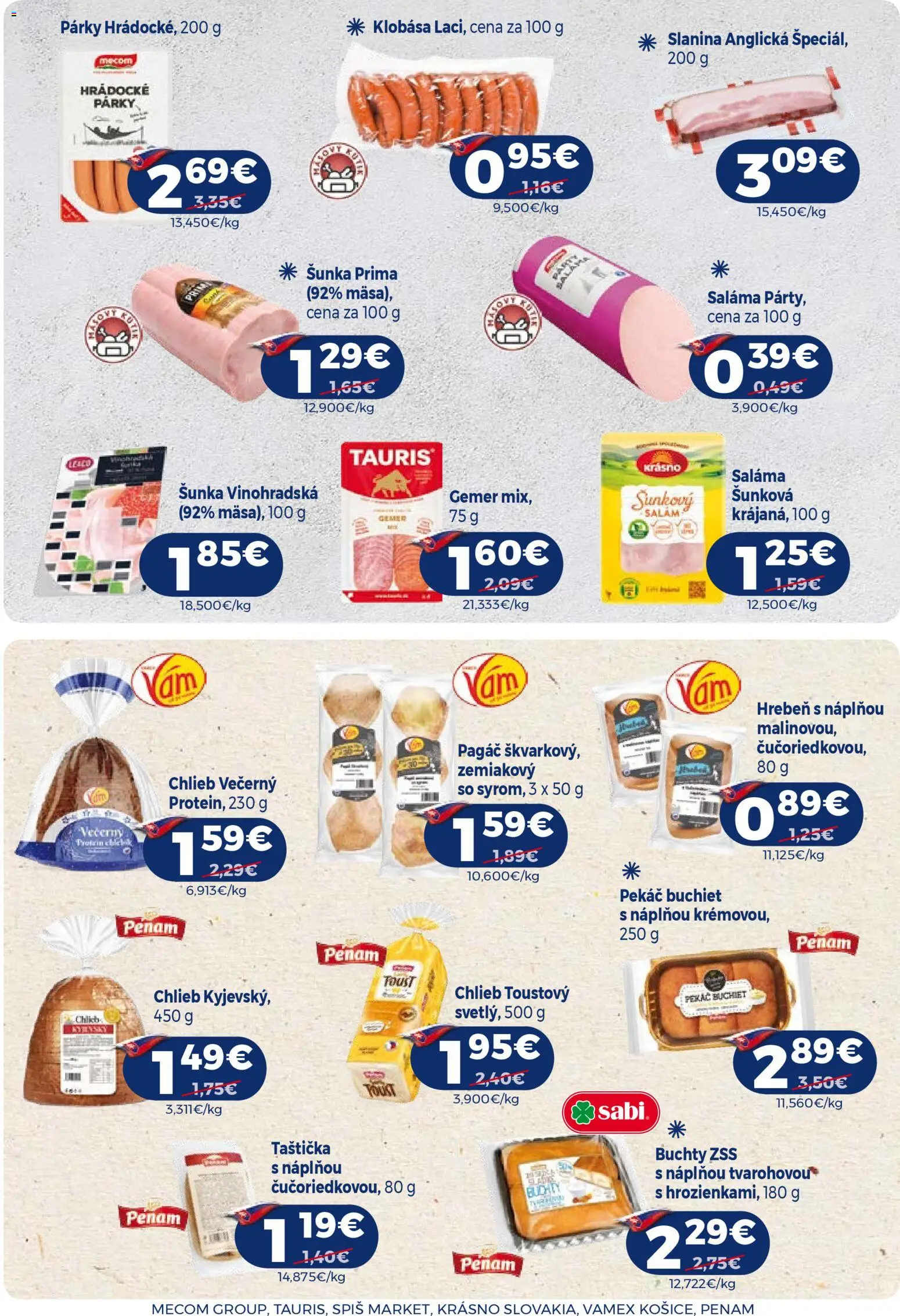 Nové Milk Agro akcie – leták je platný od 15.04.2026 | Strana: 7 | Produkty: Saláma, Šunka, Slanina, Klobása