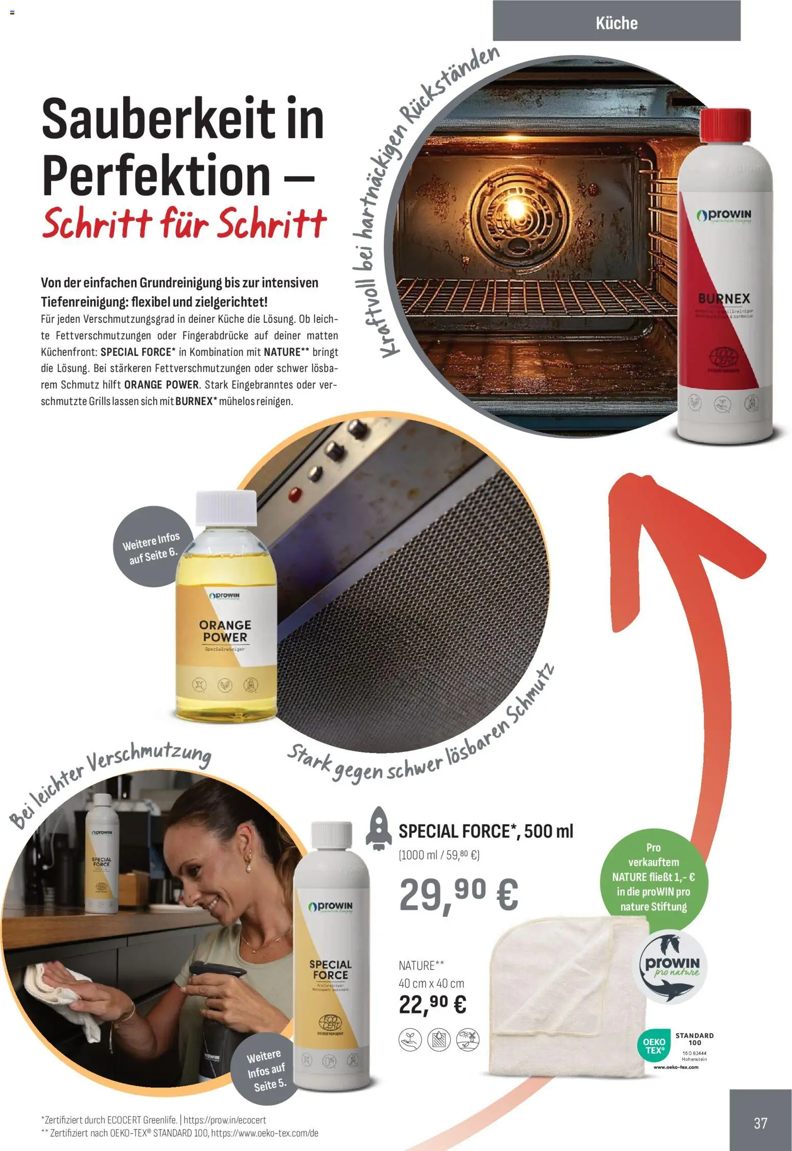 Katalog ProWin Januar/Juni 2026 – gültig ab 01.01.2026 | Seite: 37 | Produkte: Küche