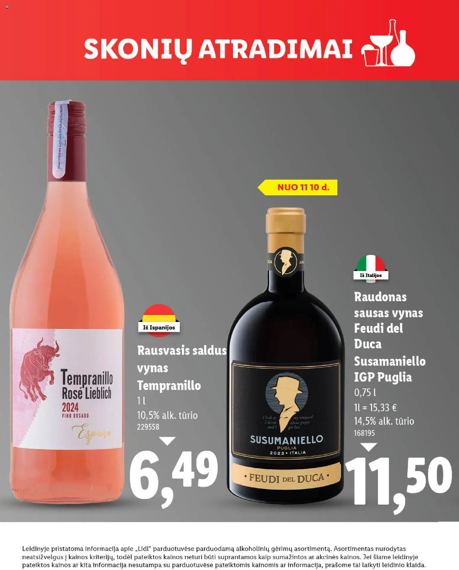 LIDL akcijos nuo 19.11.2025 | Puslapis: 26 | Prekių: Vynas