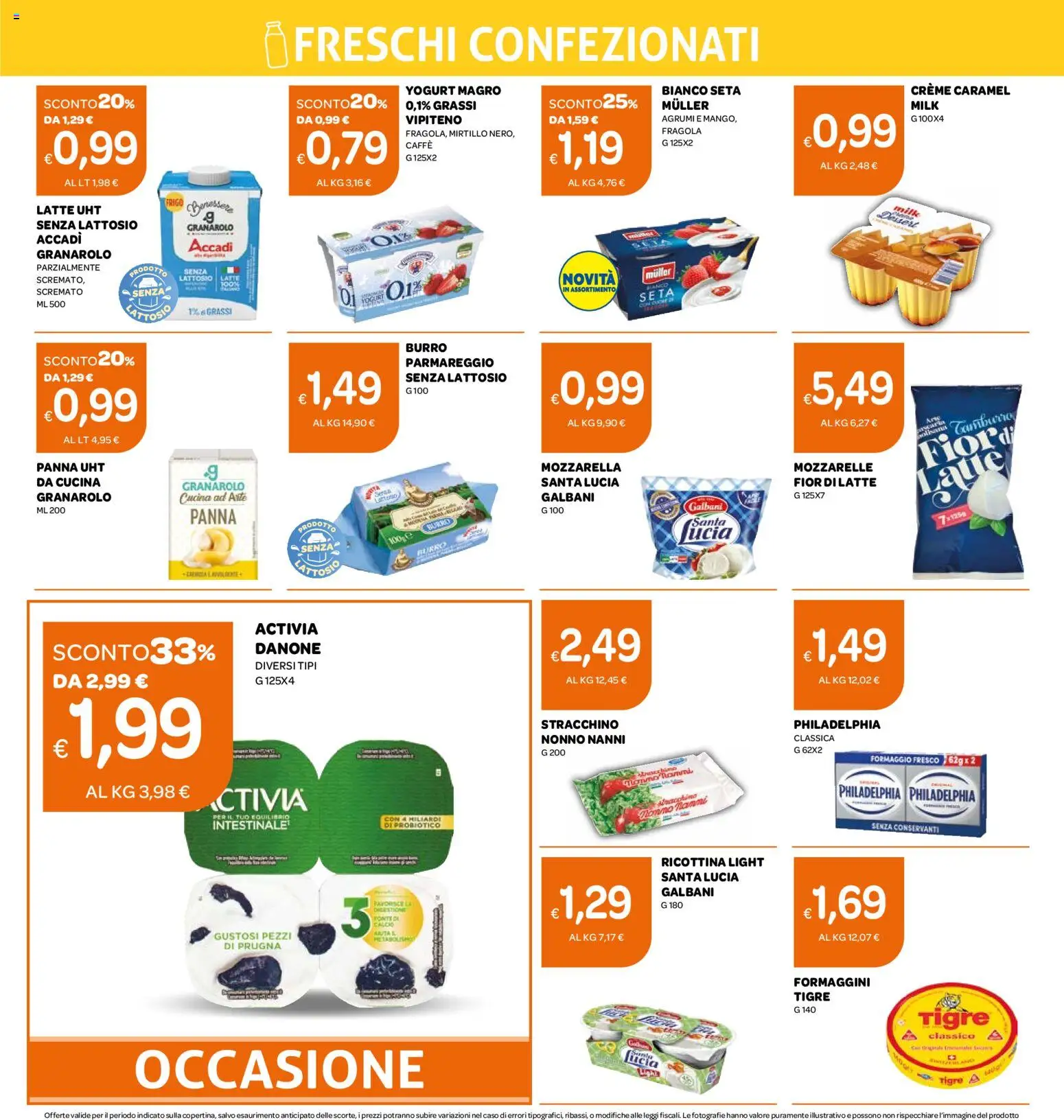 Volantino Ekom del 04.11.2025 | Pagina: 8 | Prodotti: Caffè, Panna, Formaggio, Agrumi