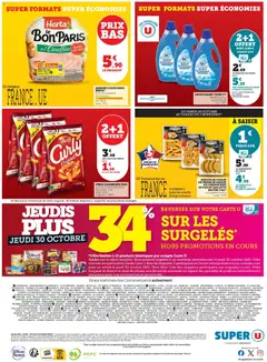 Super U - Prévisualisation de Super U - Super formats Super économies valide à partir de 28.10.2025 | Page: 16 | Produits: Volaille, Adoucissant, Jambon, Cordon bleu