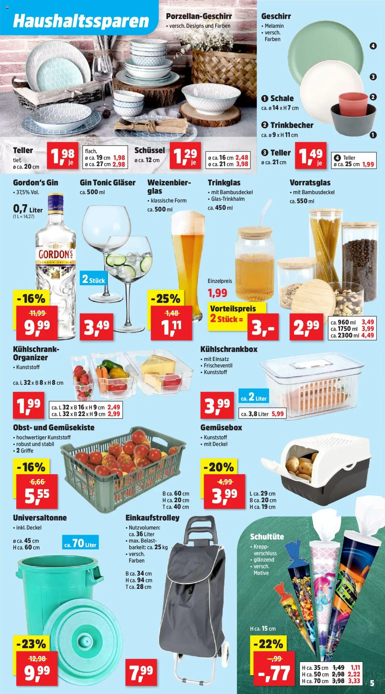 Thomas Philipps Prospekt 	 - gültig ab dem 28.07.2025 | Seite: 5 | Produkte: Gordon's gin, Kühlschrank, Obst, Gin