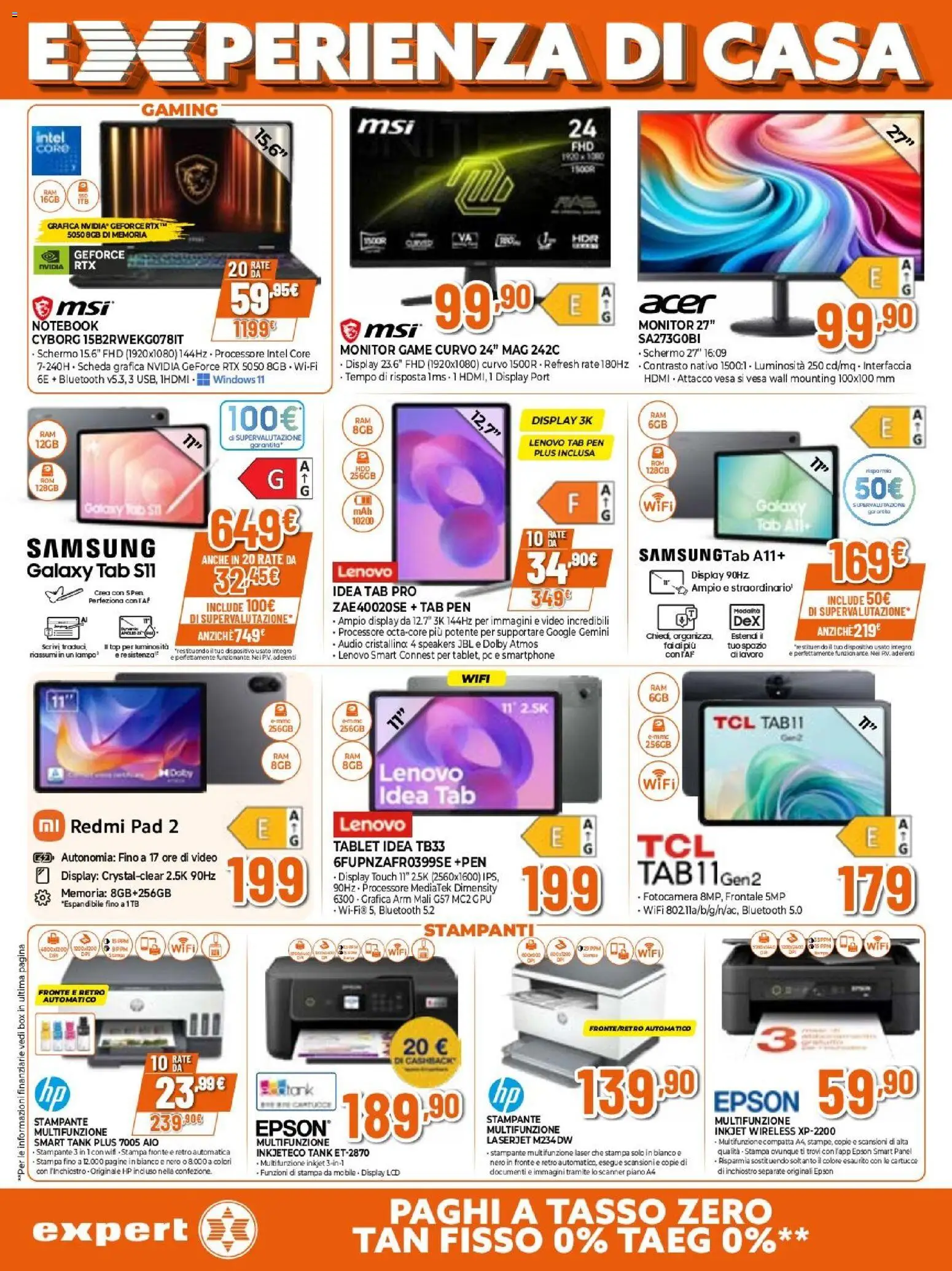Volantino Expert del 23.04.2026 | Pagina: 21 | Prodotti: Monitor, Top, Video, Audio