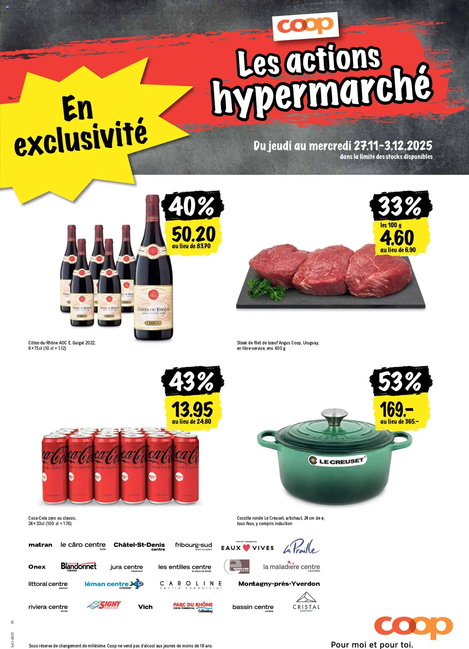 Coop - Les actions de la semaine – gültig ab 27.11.2025 | Seite: 21 | Produkte: Jura, Flager