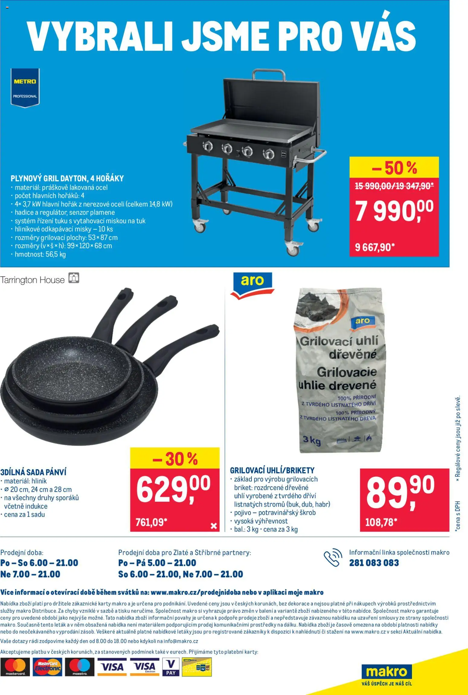 Makro leták - Spotřební zboží od 25.02.2026 | Strana: 11 | Produkty: Hadice, Gril, Karty, Dekorace