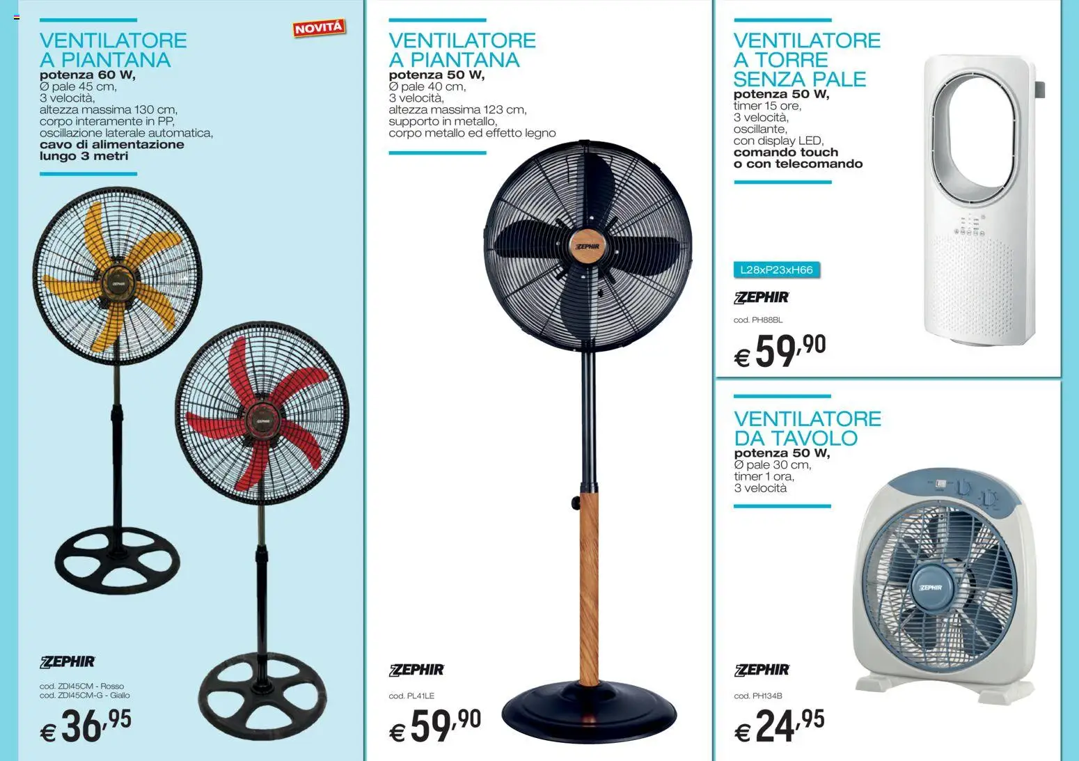 Volantino Brico OK del 05.03.2026 | Pagina: 3 | Prodotti: Ventilatore, Telecomando, Cavo, Tavolo