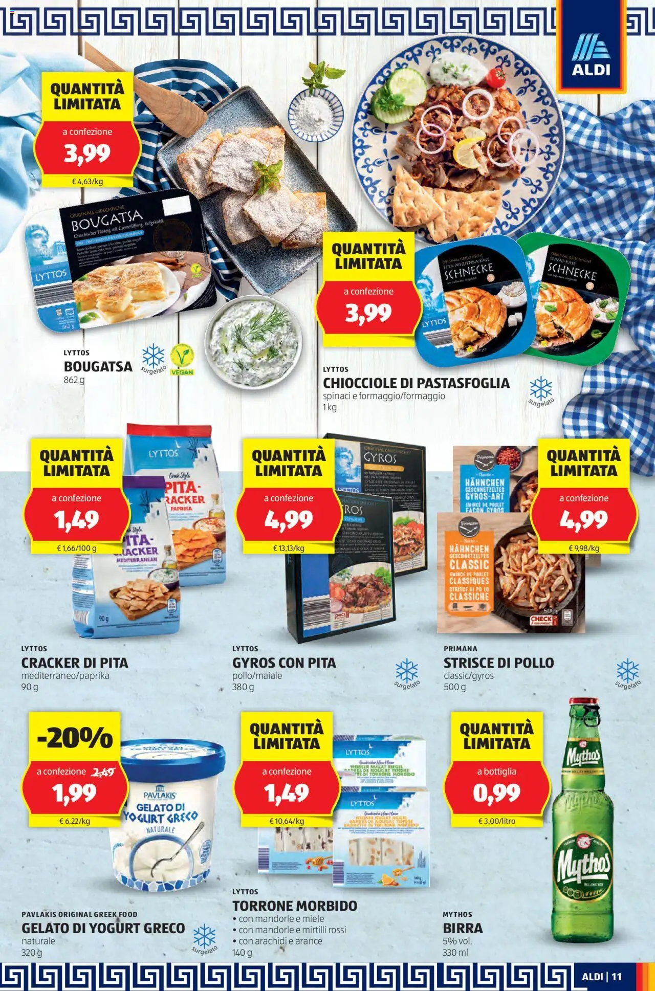 Volantino Aldi del 25.08.2025 | Pagina: 11 | Prodotti: Birra, Pollo, Arance, Arachidi