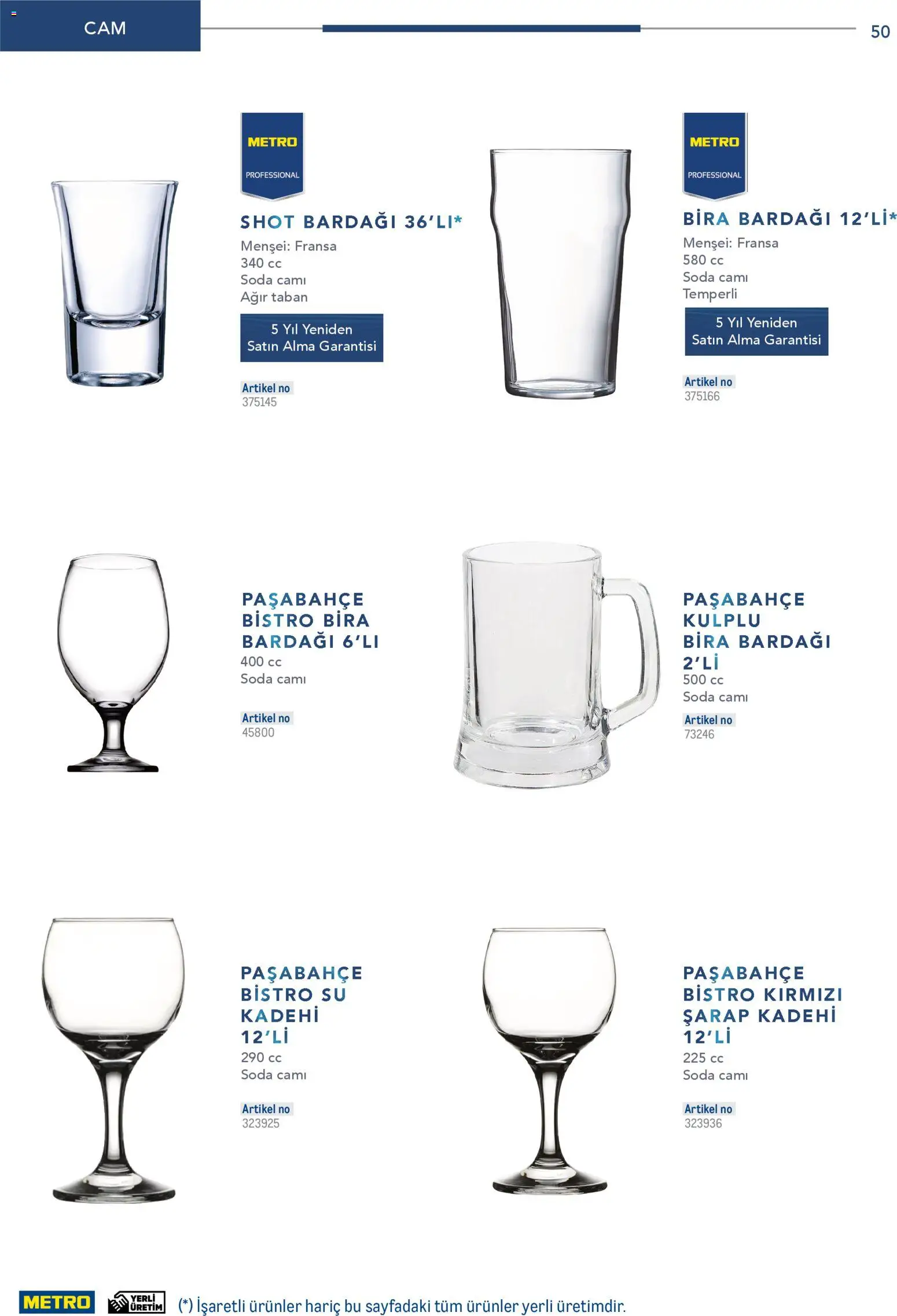 Metro - Profesyonel Çözümler - 26.12.2025 tarihinden itibaren geçerlidir | Sayfa: 50 | Ürünler: Şarap, Bira, Su, Soda