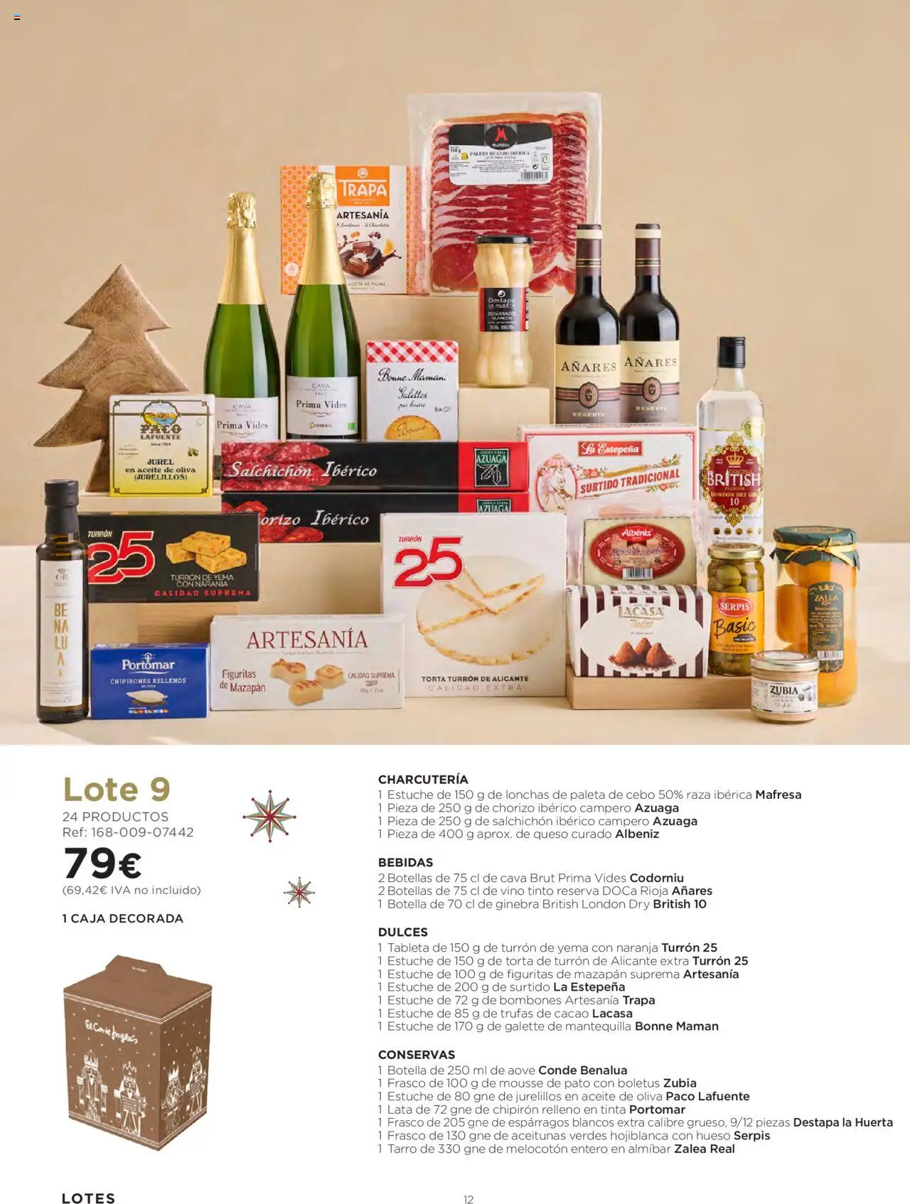 El Corte Inglés ofertas │ válido desde el 06.10.2025 | Página: 12 | Productos: Queso, Aceite, Vino, Ginebra