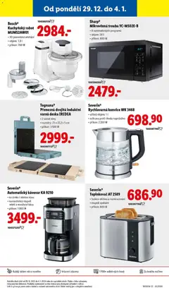 Náhled letáku Sharp® Mikrovlnná trouba YC-MS02E-B, • 8 automatických programů • objem: 20 l • příkon: 800 W od 02.01.2026 | Strana: 27 | Produkty: Trouba, Konvice, Robot, Topinkovač