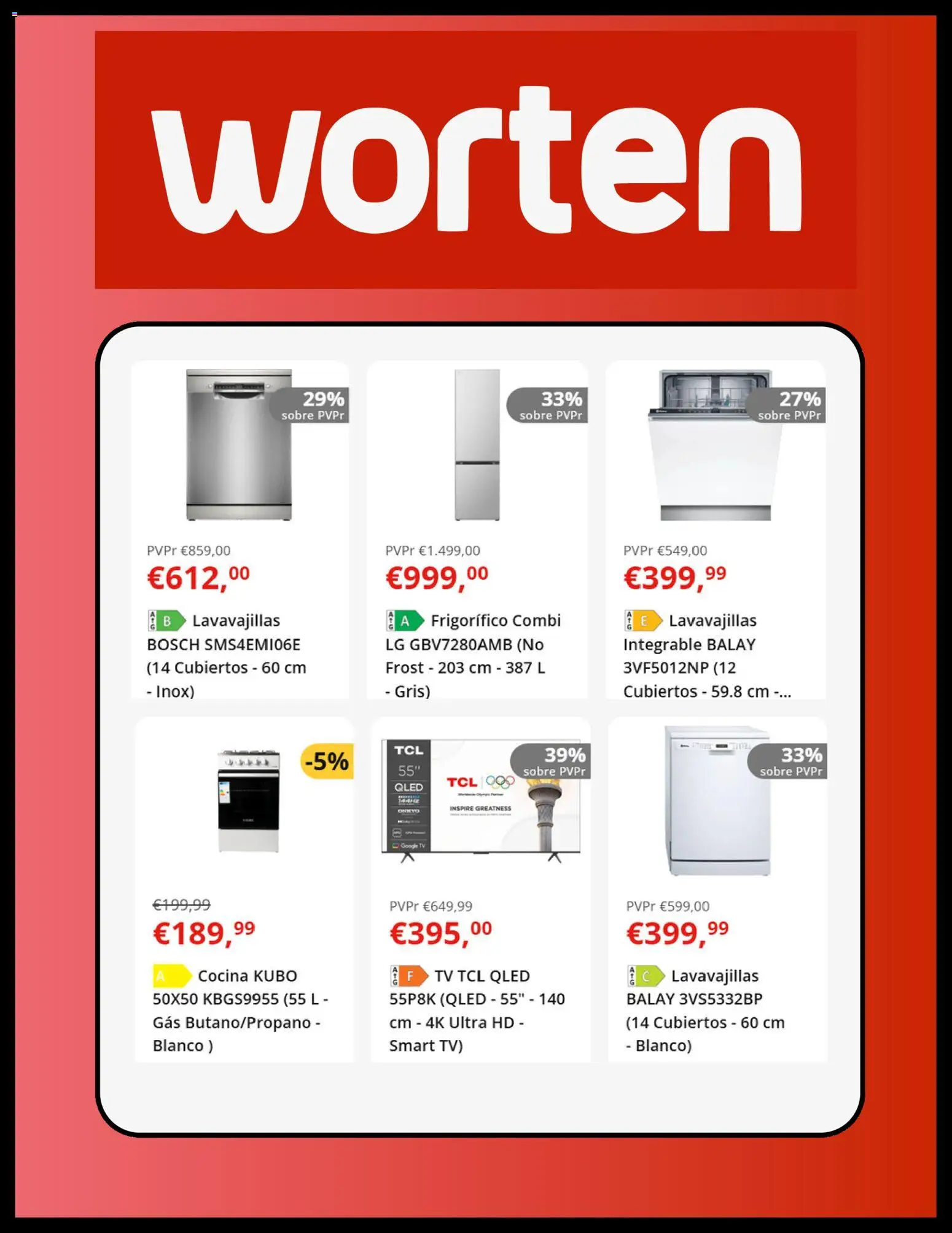 Worten folleto │ válido desde el 24.02.2026 | Página: 6 | Productos: Cocina, Lavavajillas, Combi