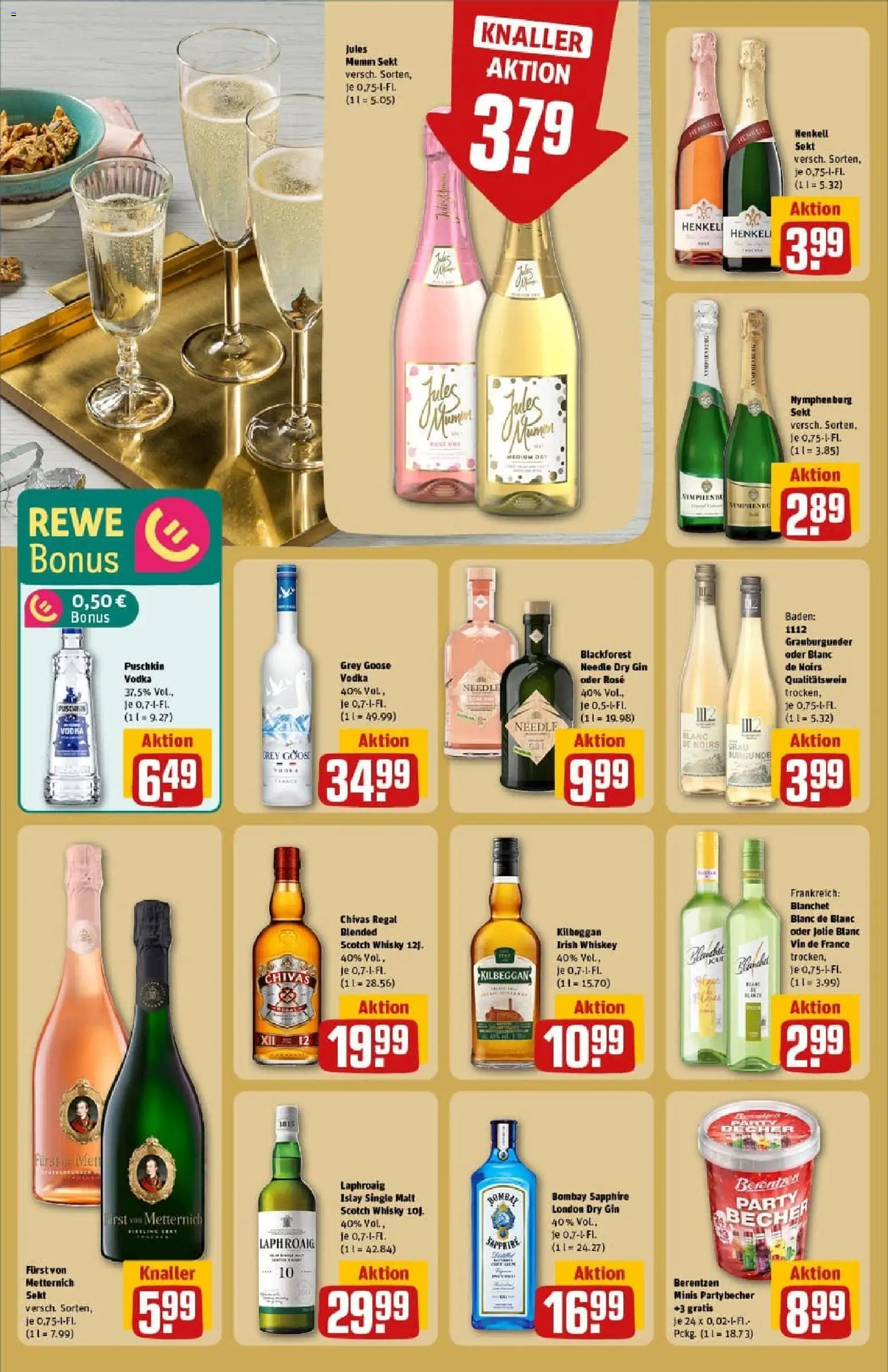 Rewe prospekt Ingolstadt	 – gültig ab 26.10.2025 | Seite: 22 | Produkte: Whisky, Sekt, Jules mumm, Berentzen