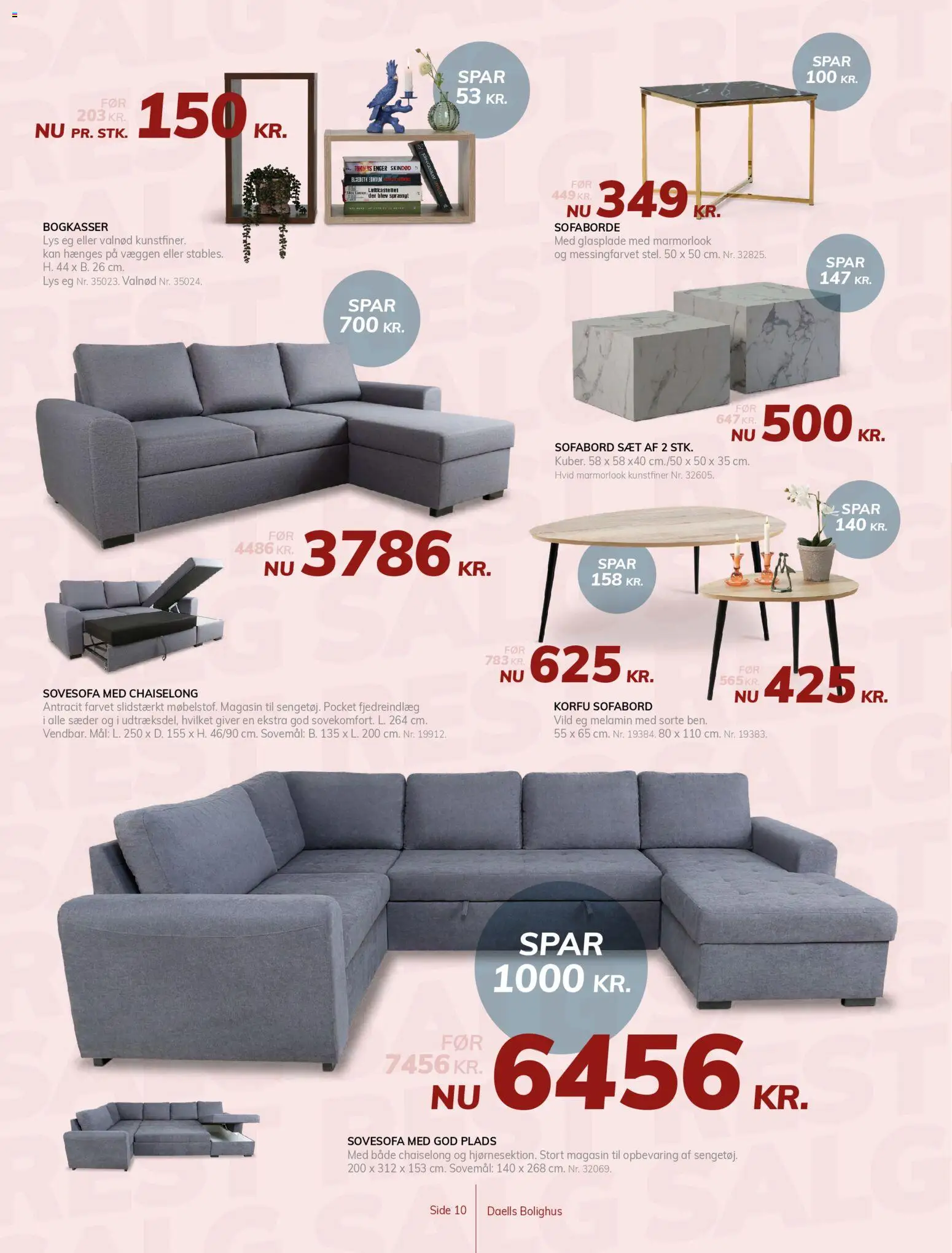 Daells Bolighus tilbudsavis – gyldig fra 26.12.2025 | Side: 10 | Produkter: Sofabord