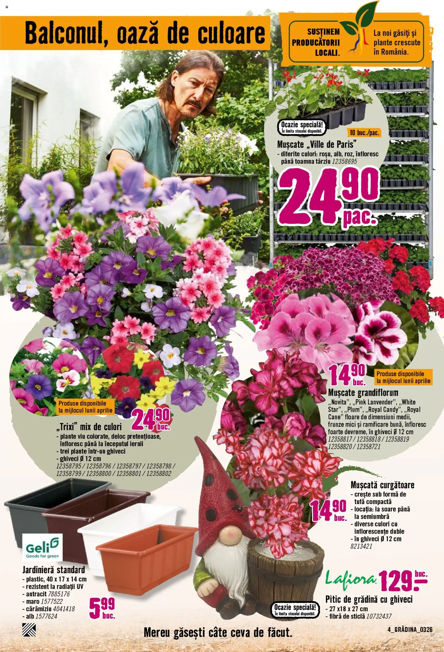 Noul catalog Hornbach – valabil de la 23.03.2026 | Pagină: 4 | Produse: Ghiveci, Mici