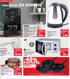 Mikrovalna pećnica, zapremnina cca. 17 l, snaga 150 - 700 W, komad - Pregled kataloga iz trgovine Kaufland, vrijedi od 18.02.2026 | Stranica: 20