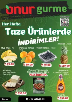 11.12.2025 tarihinden itibaren geçerli olan Onur Market kataloğu önizlemesi