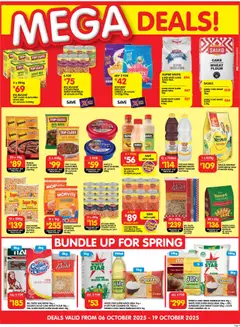 Shoprite specials catalogue – valid from 06.10.2025 | Page: 3 | Products: Microwave, Powder, Cereals, Pasta
