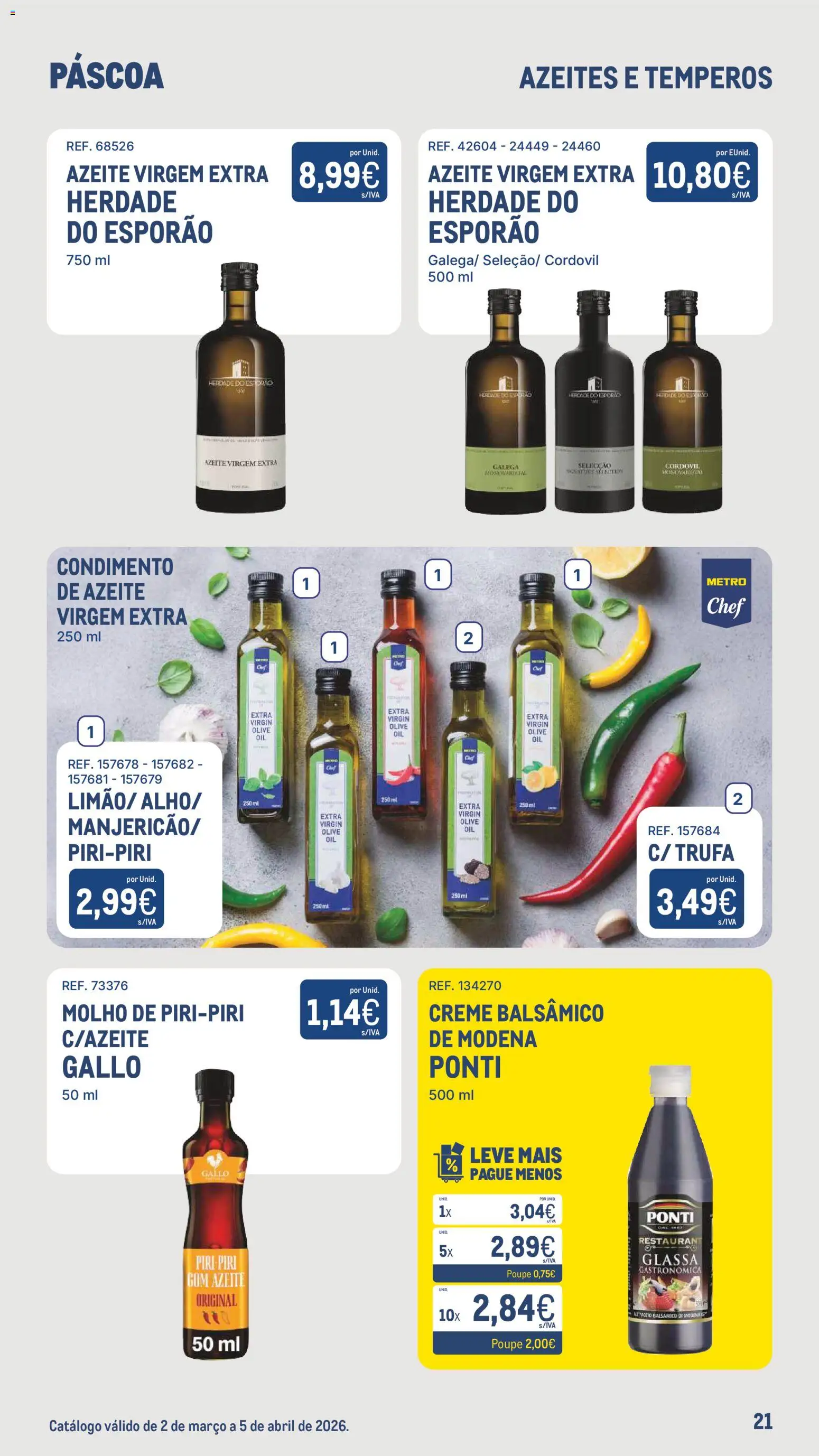 Makro - Especial Páscoa │ válido de 02.03.2026 | Página: 21 | Produtos: Azeite, Creme