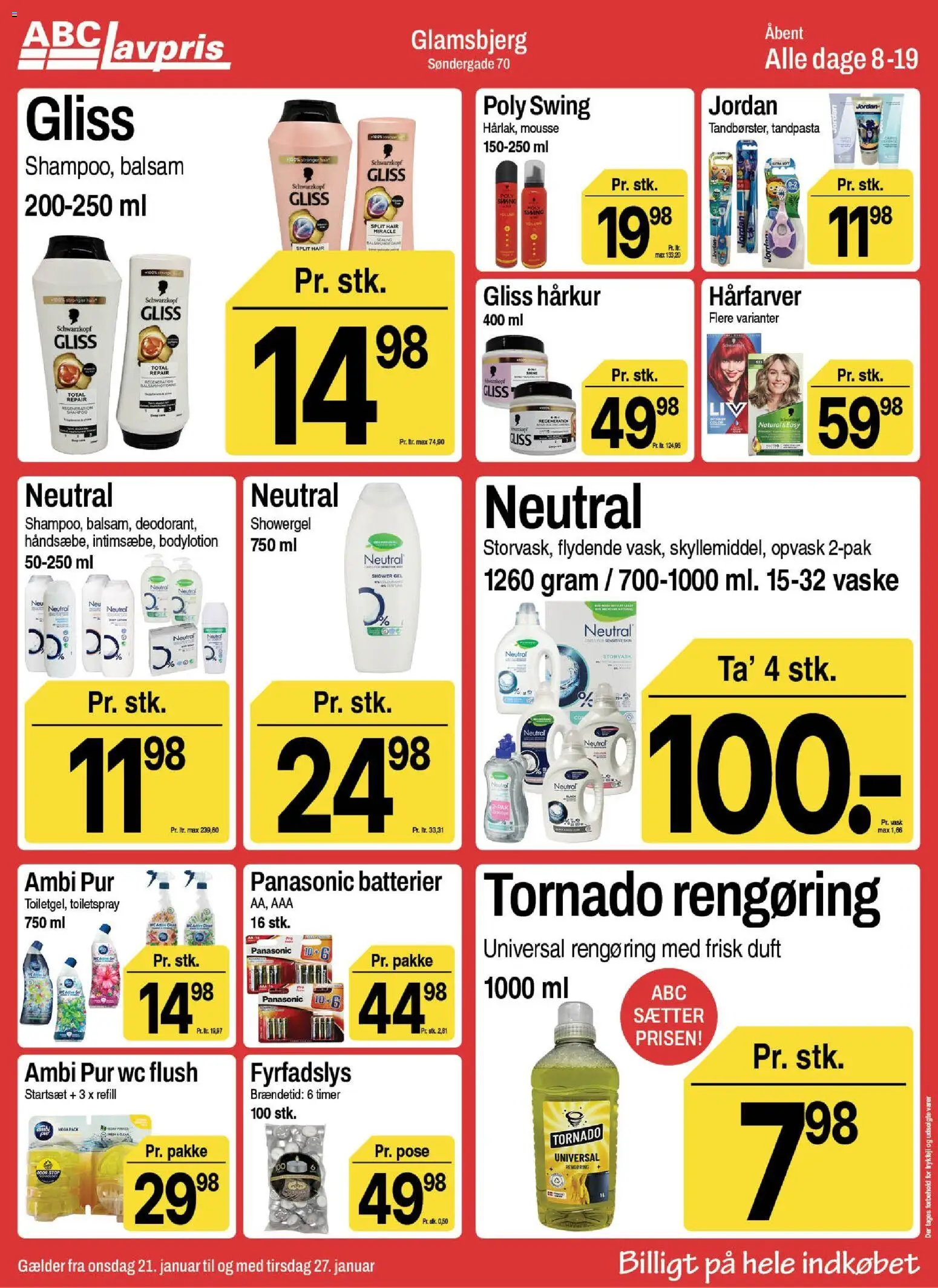 Abc Lavpris tilbudsavis – gyldig fra 21.01.2026 | Side: 10 | Produkter: Duft, Balsam, Tandpasta, Batterier