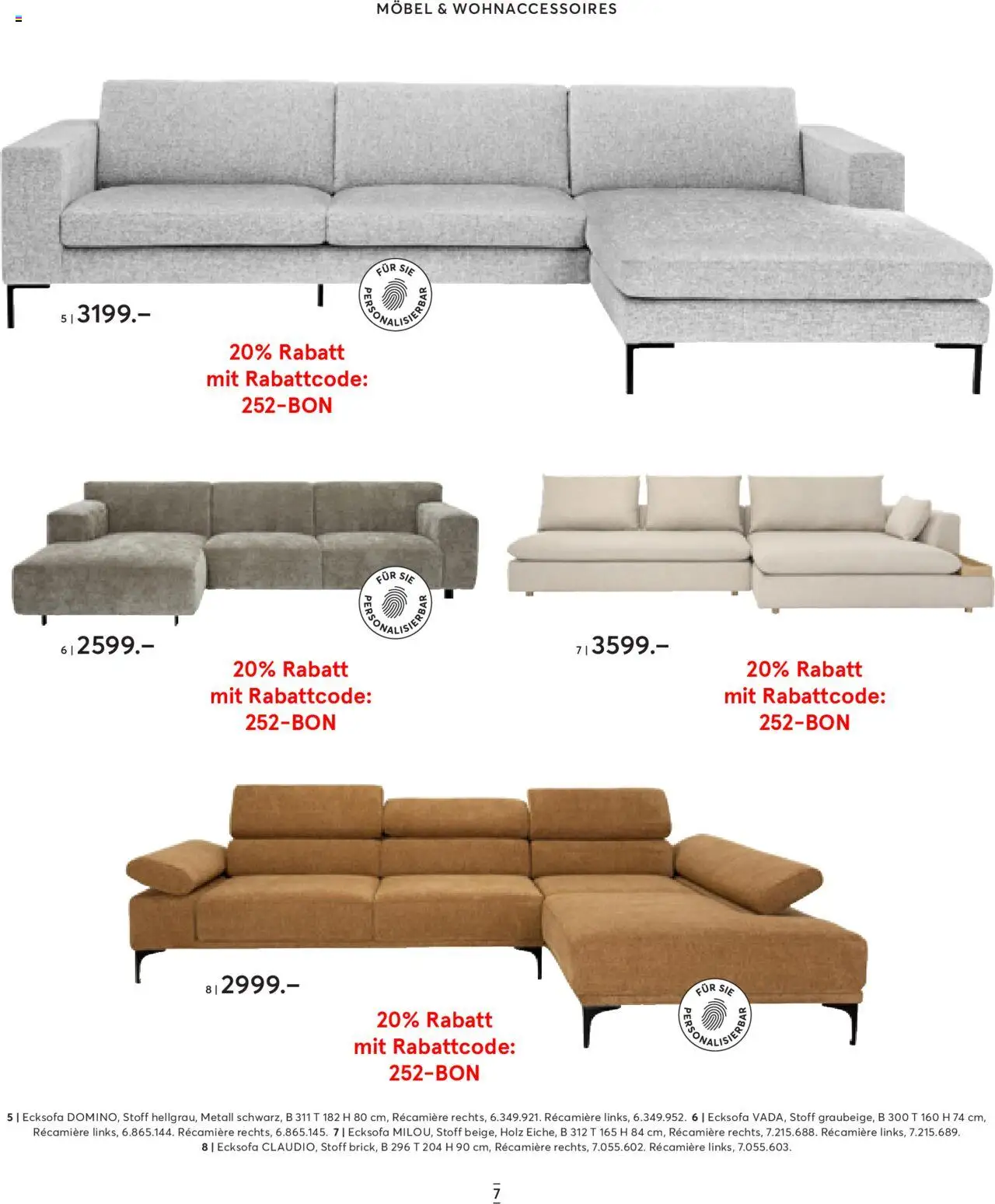 Livique Prospekt – gültig ab 24.09.2025 | Seite: 7 | Produkte: Ecksofa