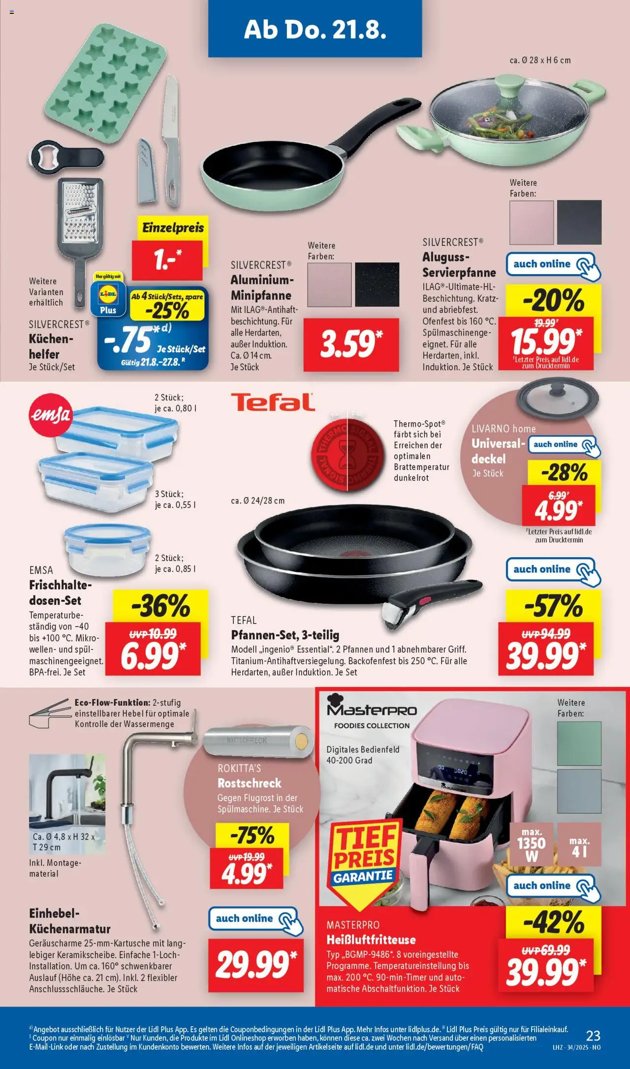 Lidl Prospekt Holzminden - gültig ab dem 18.08.2025 | Seite: 19 | Produkte: Kuchen, Heißluftfritteuse
