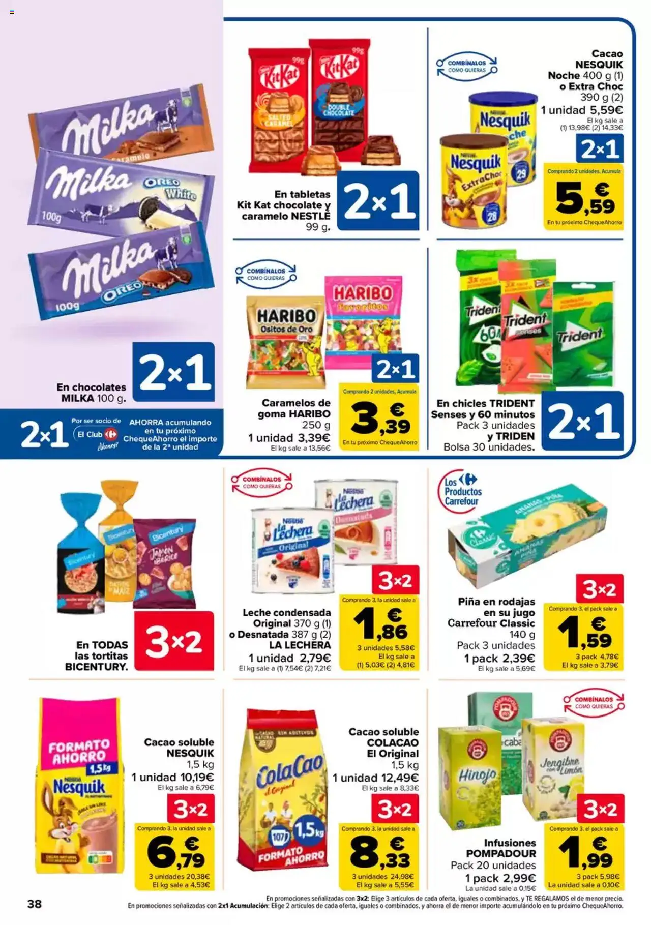 Carrefour folleto │ válido desde el 27.05.2025 | Página: 38 | Productos: Leche, Chocolate, Bolsa, Φρυγανιές σικάλεως