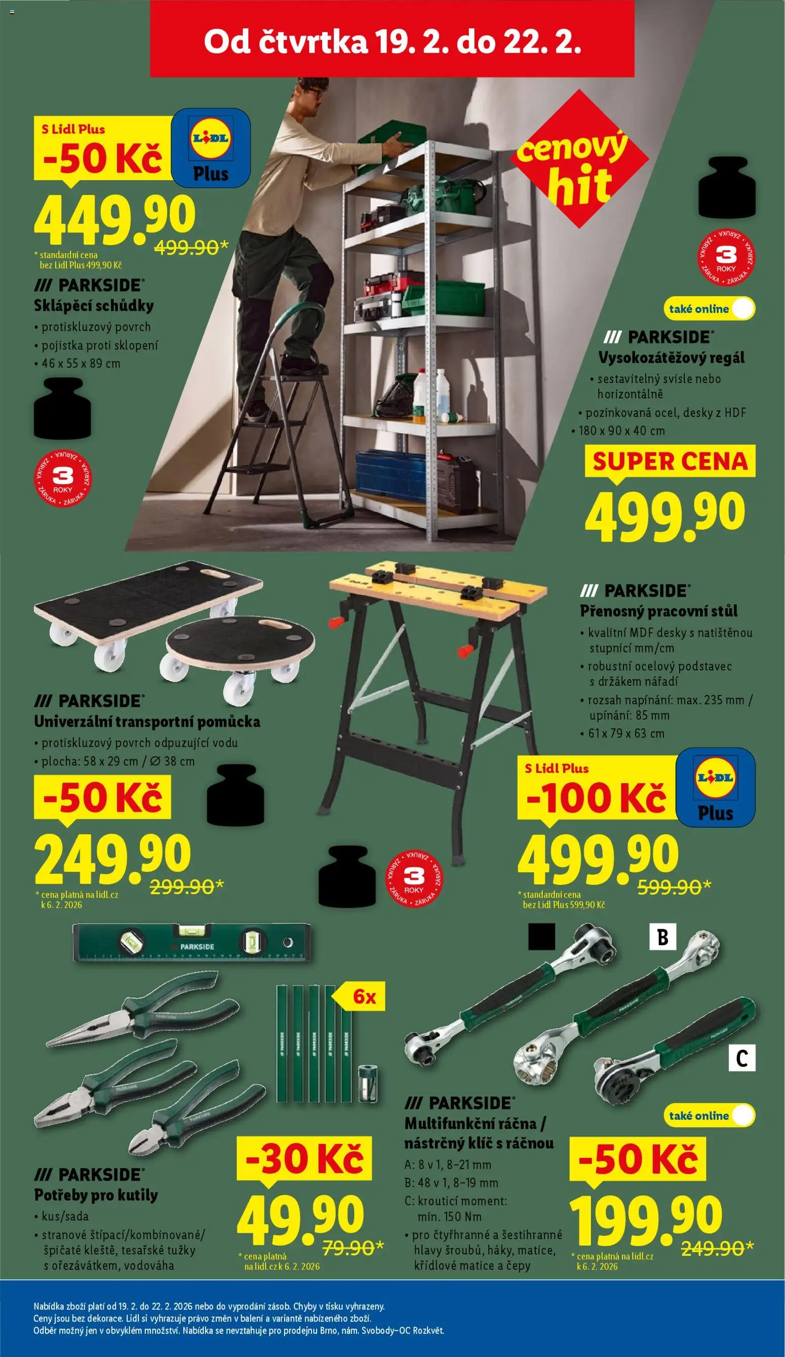 Lidl leták od 19.02.2026 | Strana: 35 | Produkty: Pracovní stůl, Nářadí, Stůl, Desky