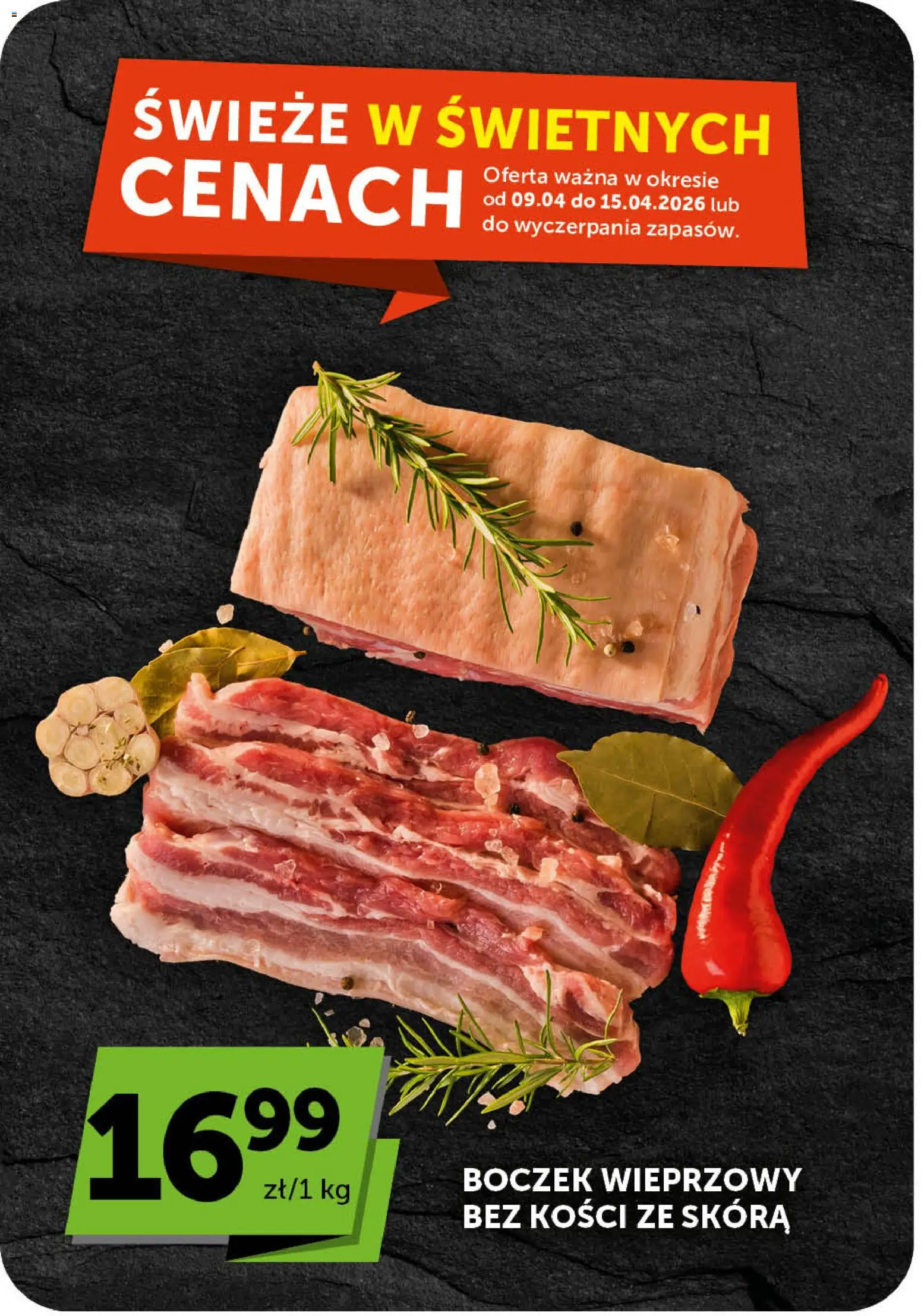 Euro Sklep gazetka od 09.04.2026 | Strona: 9 | Produkty: Boczek wieprzowy, Boczek