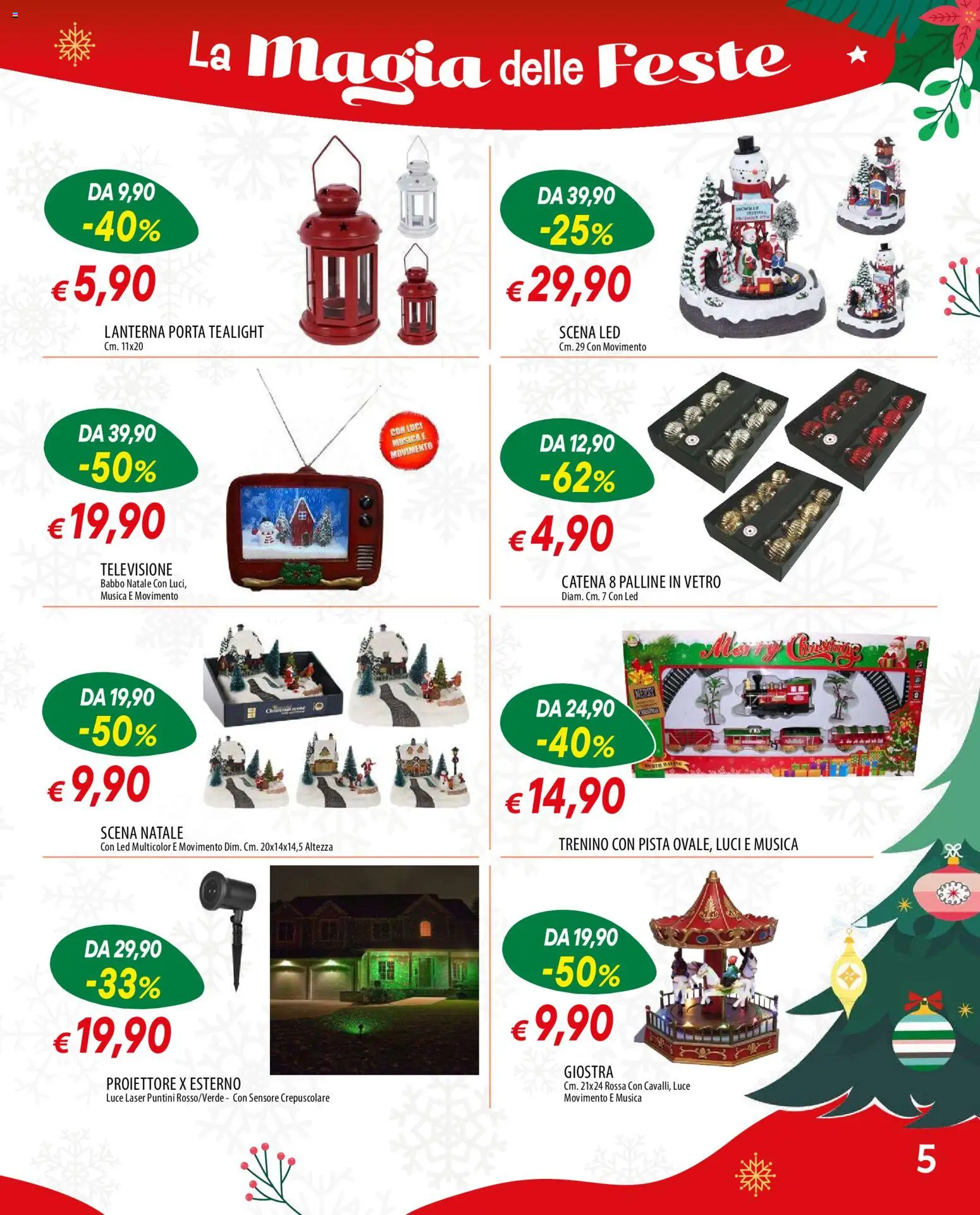 Volantino Galassia del 13.11.2025 | Pagina: 5 | Prodotti: Lanterna, Televisione