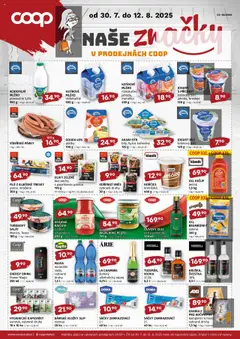 Terno leták - COOP naše super ceny od 30.07.2025 | Strana: 2 | Produkty: Mléko, Kečup, Steak, Energy drink