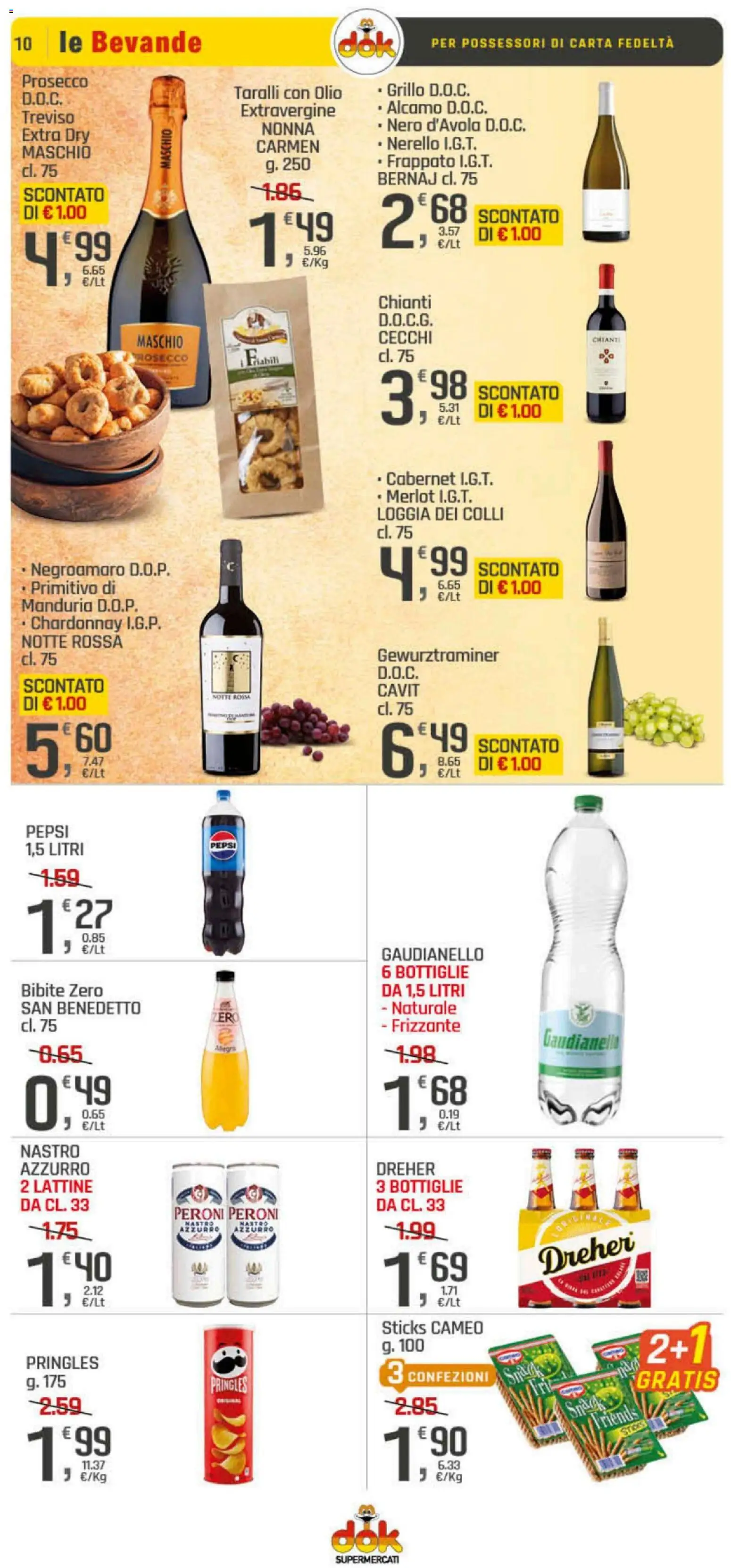 Volantino DOK del 06.11.2025 | Pagina: 10 | Prodotti: Prosecco, Olio, Bibite, Taralli