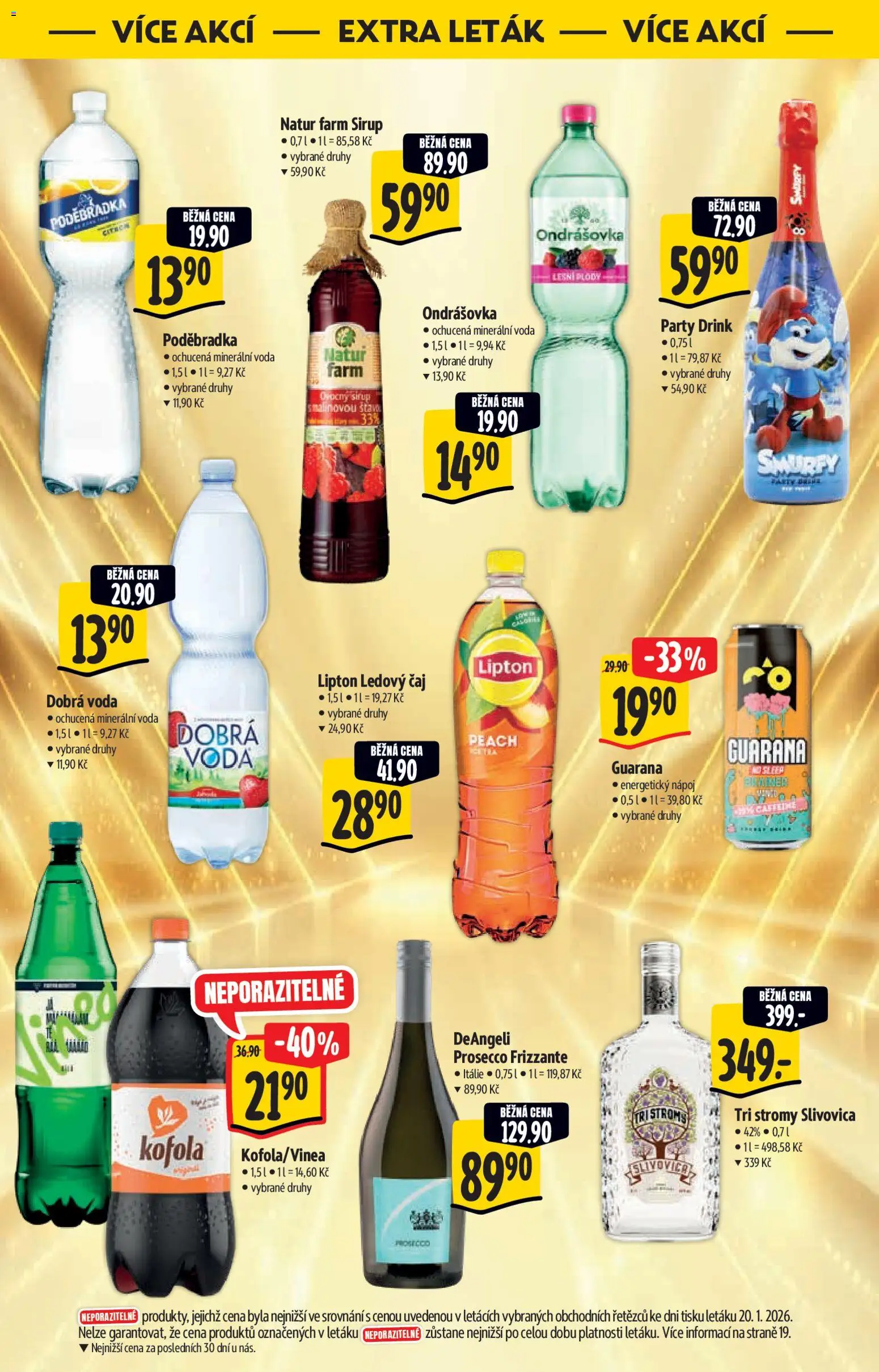 Albert katalog - Hypermarket - Brand od 28.01.2026 | Strana: 36 | Produkty: Voda, Prosecco, Frizzante, Poděbradka