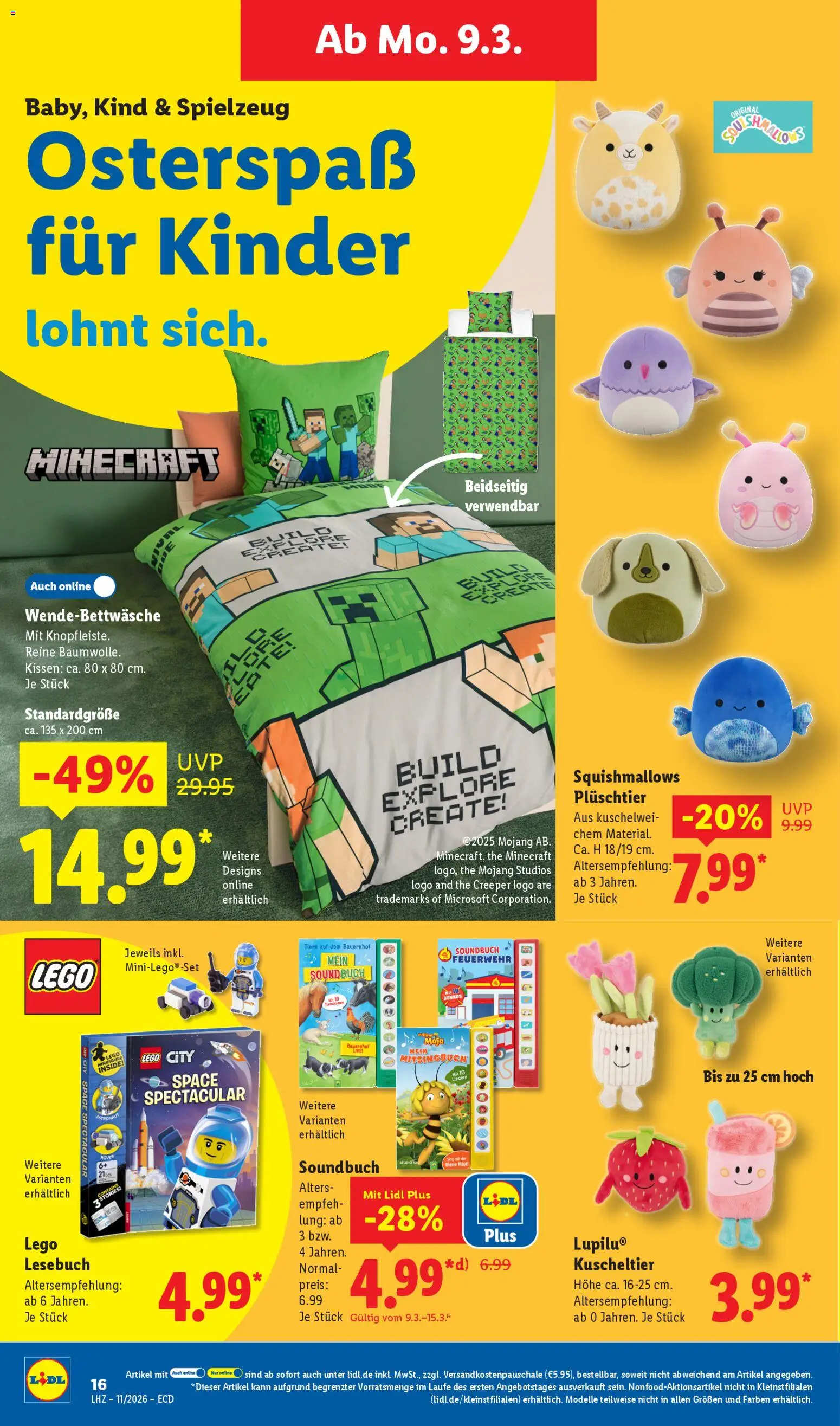 Lidl Německo leták od 09.03.2026 | Strana: 6 | Produkty: LEGO, Kinder