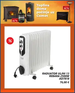 Katalog Comet - Pregled kataloga iz trgovine Comet, vrijedi od 05.01.2026 | Stranica: 7 | Proizvodi: Usisavač, Radijator
