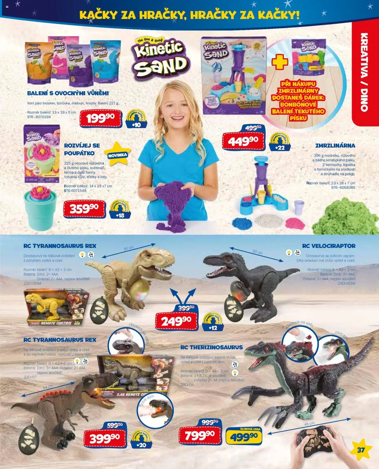 Sparkys katalog léto 2025 od 01.01.2025 | Strana: 37 | Produkty: Dinosaurus, Hračky, Struhadlo, Lopatka