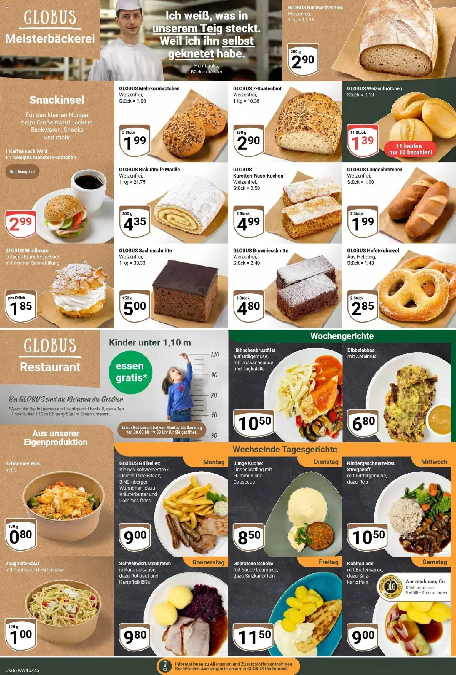 Globus prospekt Limburg	 – gültig ab 02.11.2025 | Seite: 7 | Produkte: Kräuterbutter, Kartoffeln, Salz, Uhr