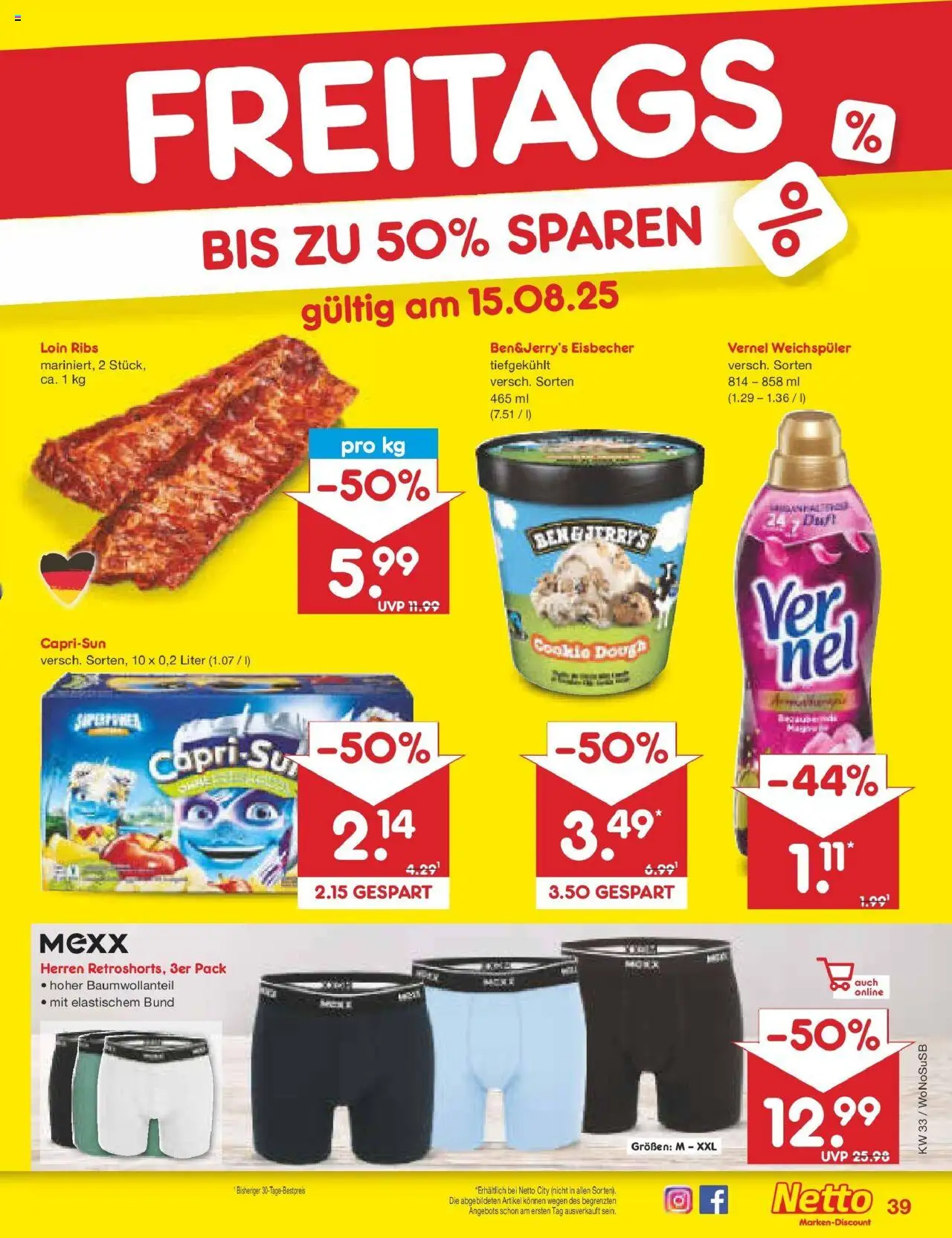 Netto Marken-Discount prospekt Lahnau	 - gültig ab dem 10.08.2025 | Seite: 57 | Produkte: Duft, Weichspüler, Vernel