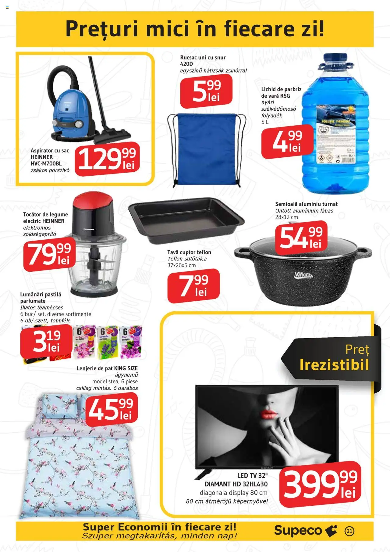 Noul catalog Supeco – valabil de la 16.10.2025 | Pagină: 21 | Produse: Cuptor, Aspirator, Lenjerie de pat, Babak