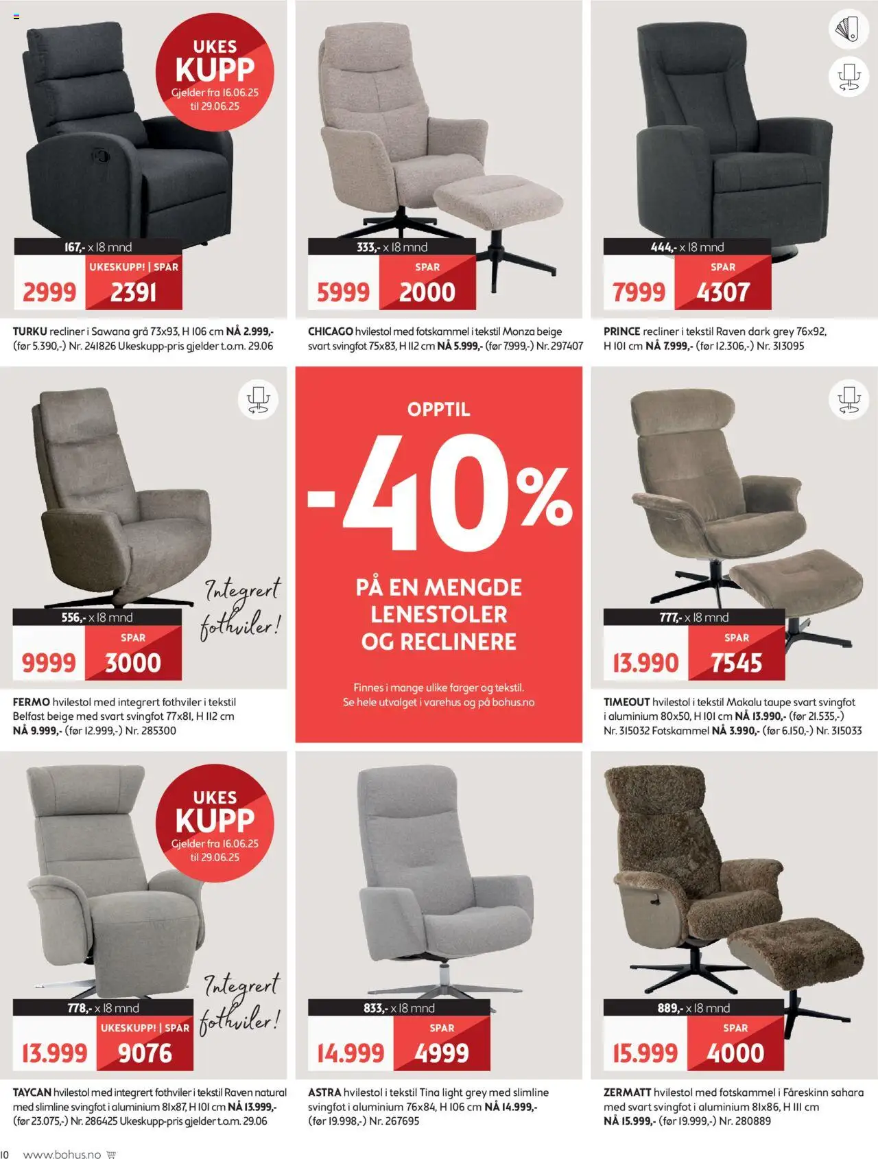  | Side: 10 | Produkter: Hvilestol