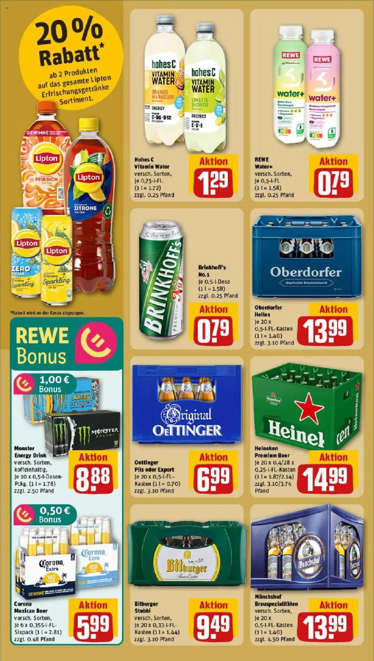 Rewe prospekt Dortmund	 - gültig ab dem 03.08.2025 | Seite: 16 | Produkte: Bitburger, Pils, Heineken, Pfirsich