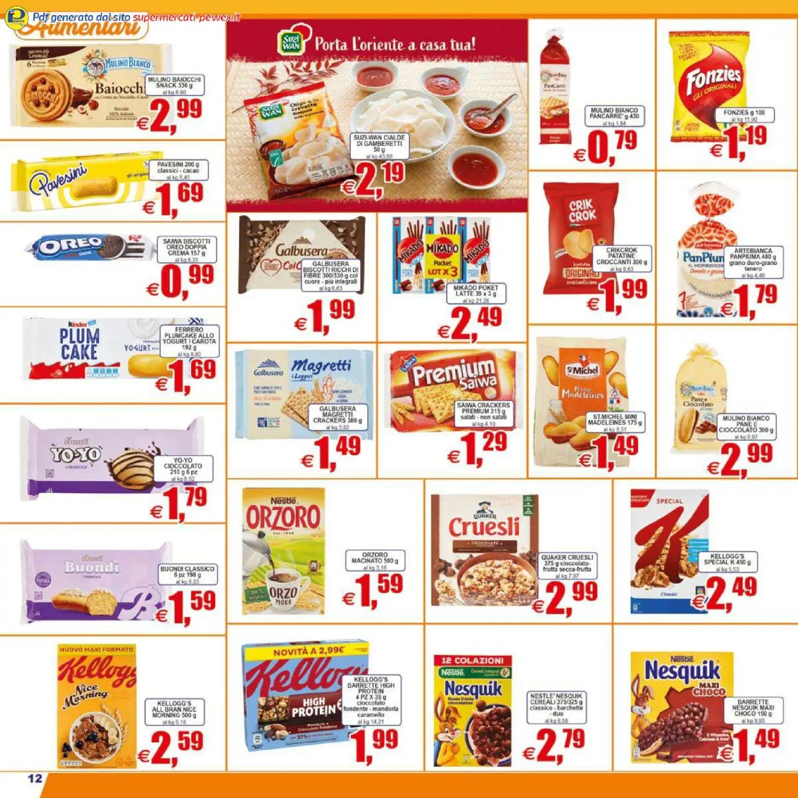 Volantino Pewex del 07.04.2026 | Pagina: 12 | Prodotti: Yogurt, Pane, Latte, Cacao