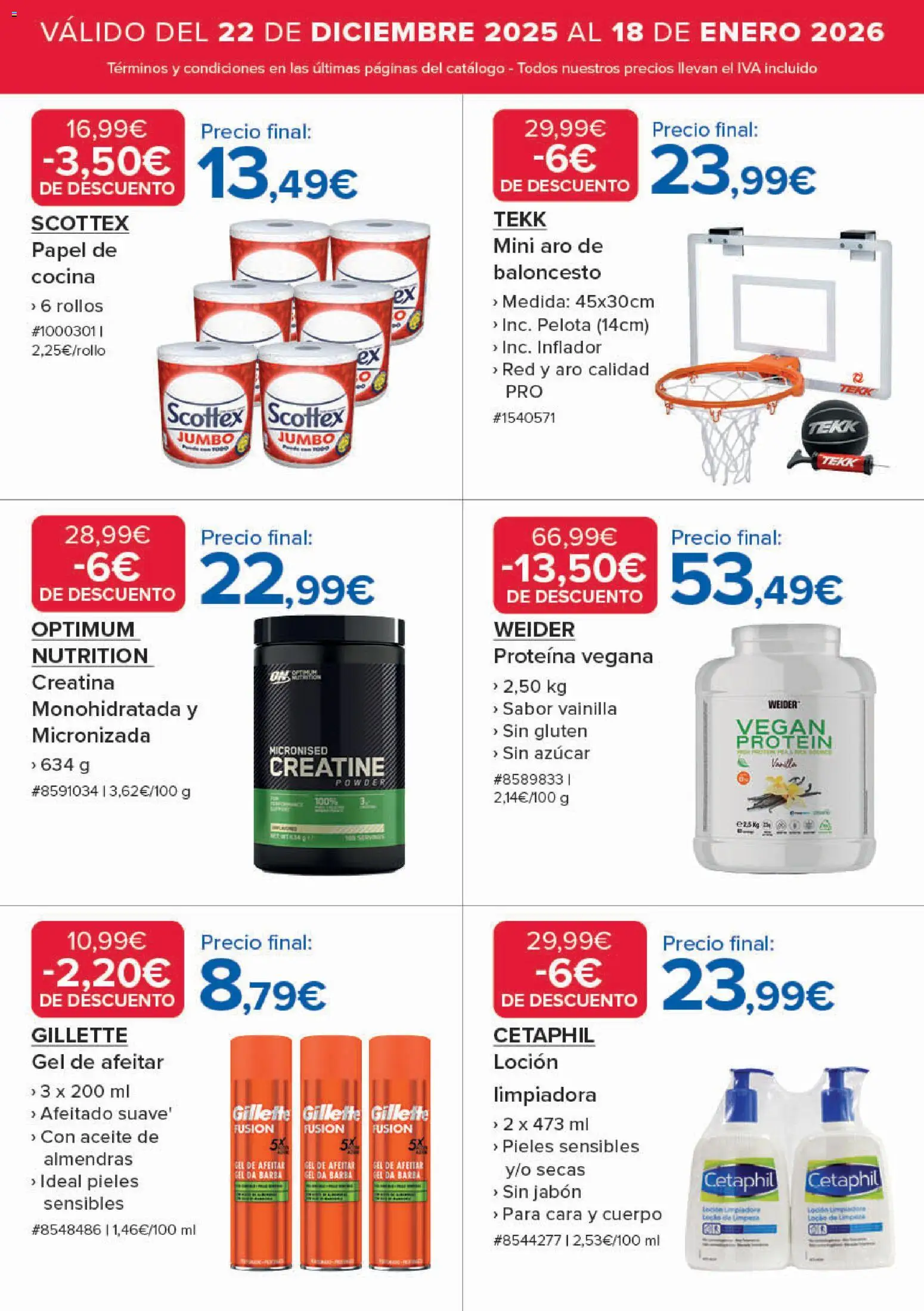 Costco catálogo │ válido desde el 22.12.2025 | Página: 16 | Productos: Gel de afeitar, Jabón, Aceite, Inflador
